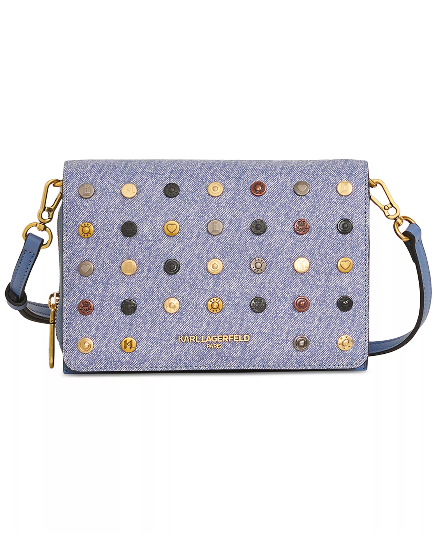 Lourdes Small Rivet Crossbody   - Denim Mult - NO SIZE