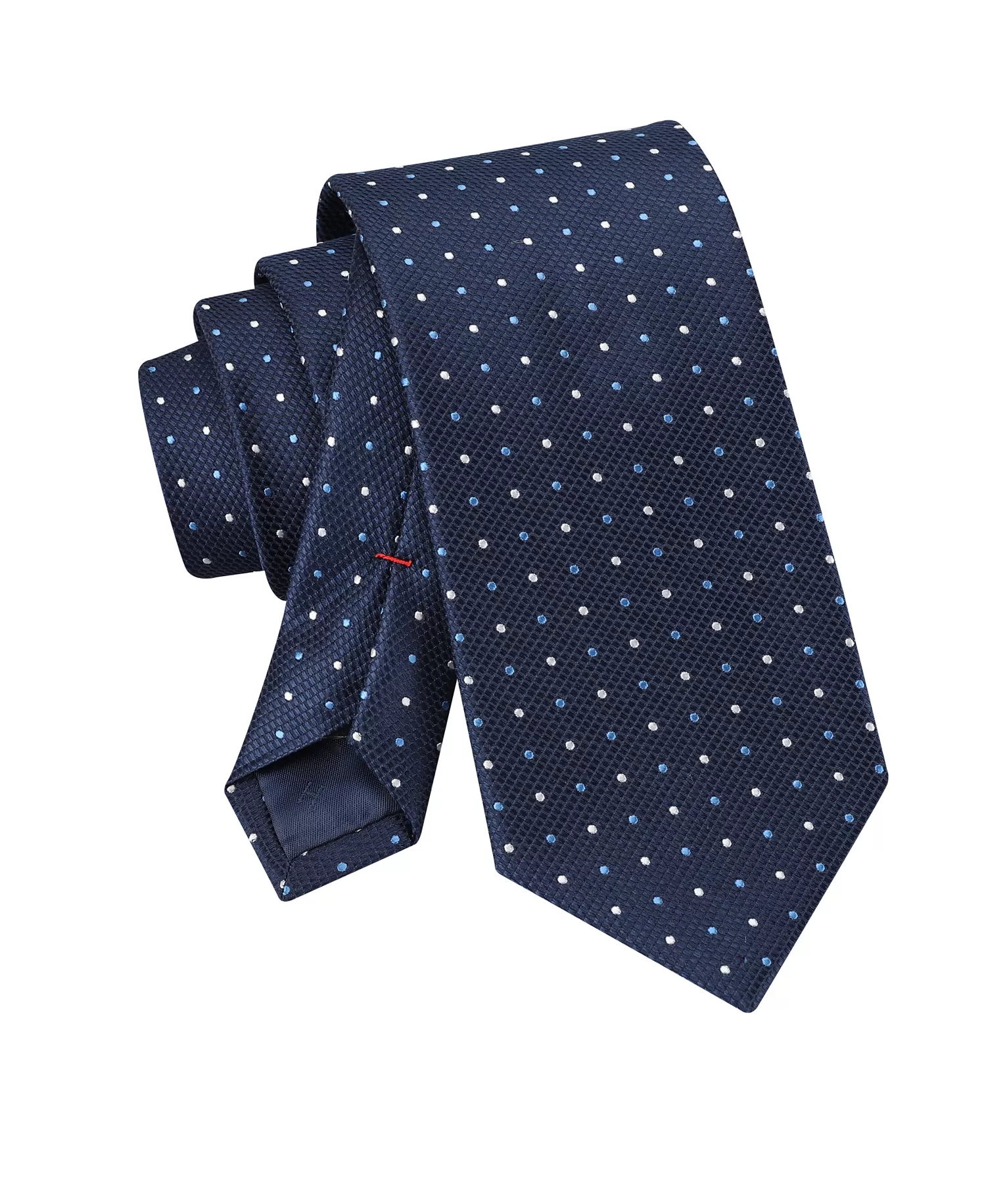 Men's Newport Dot Pattern Tie - Navy - ONE SIZE