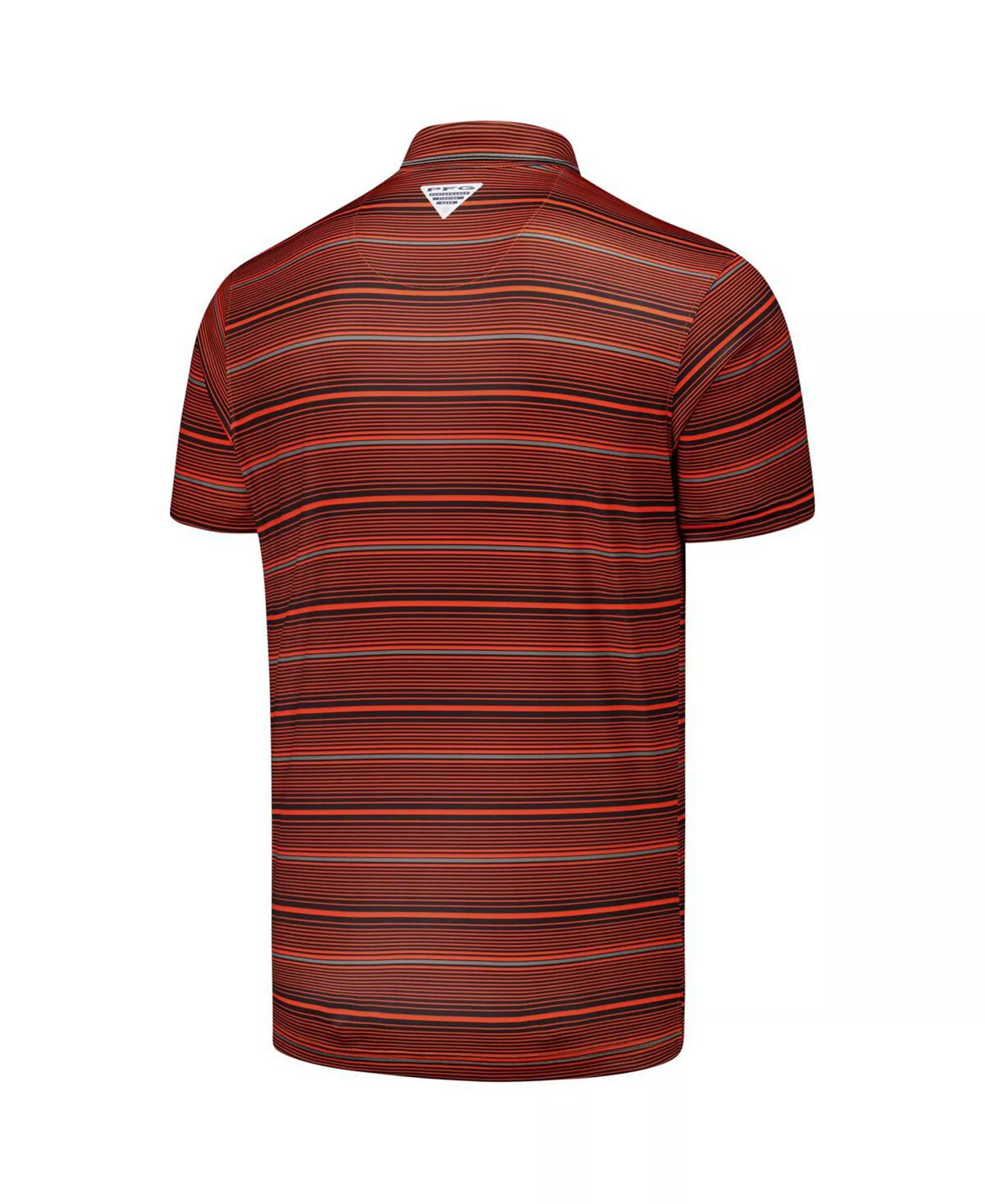 Men's Orange Oregon State Beavers PFG Super Terminal Tackle Omni-Shade Stripe Polo Shirt - Orange - M