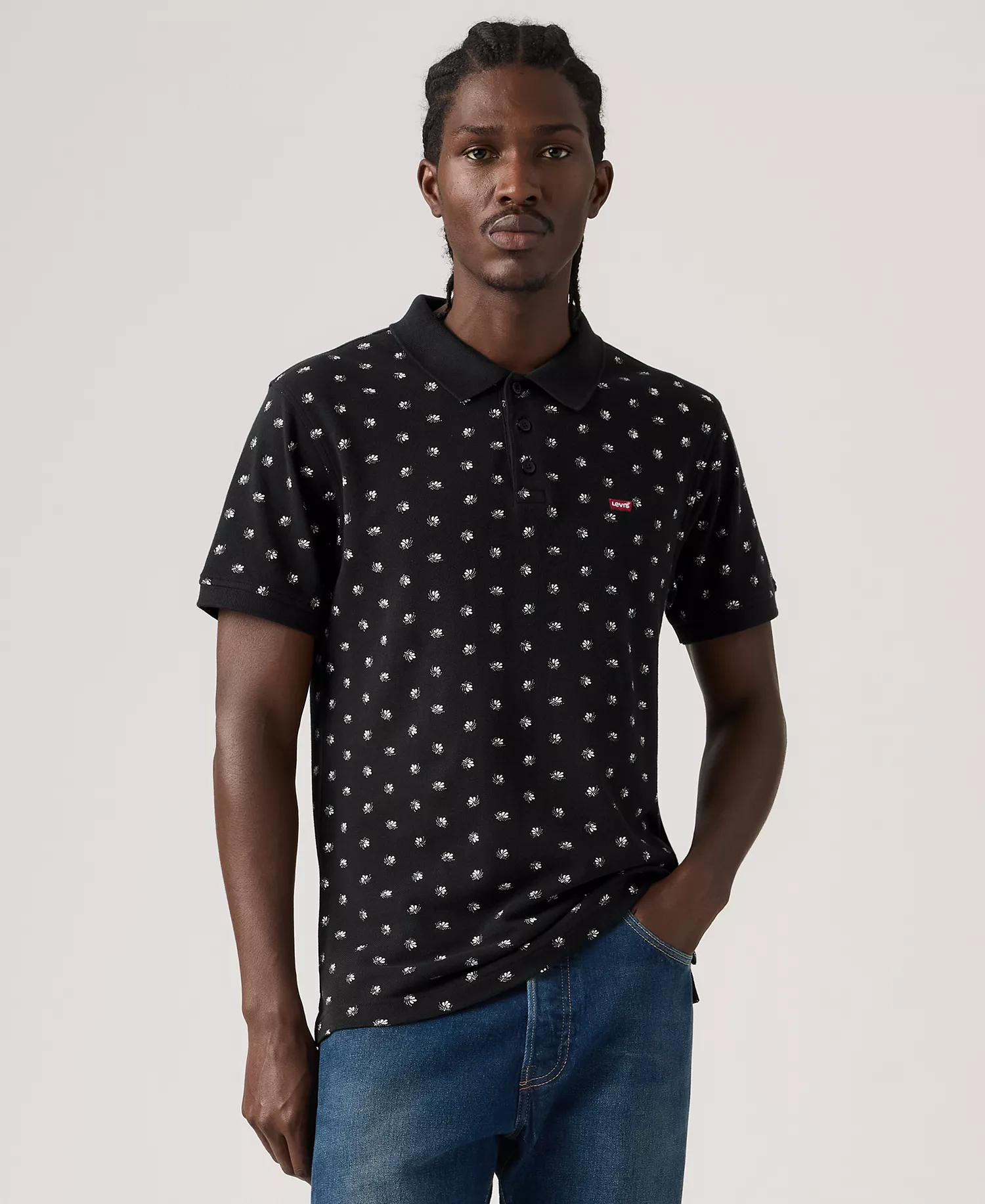 Men's Housemark Regular Fit Short Sleeve Polo Shirt - Black - 2XL