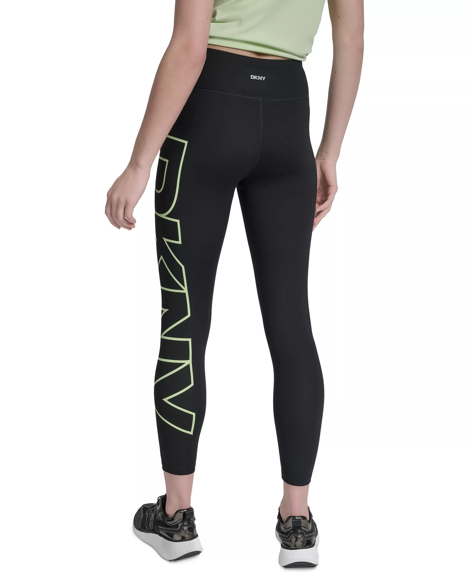 Women's Logo Balance Compression High-Waist 7/8 Tights - Iced Pear - XS