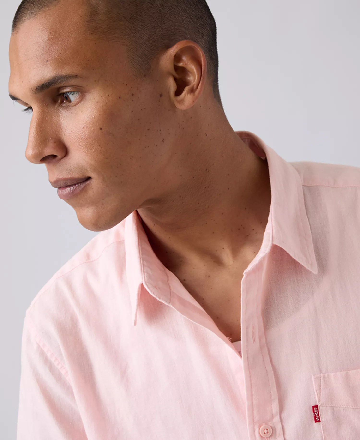 Men's Classic Pocket Short-Sleeve Regular-Fit Shirt - Au Naturel - 2XL
