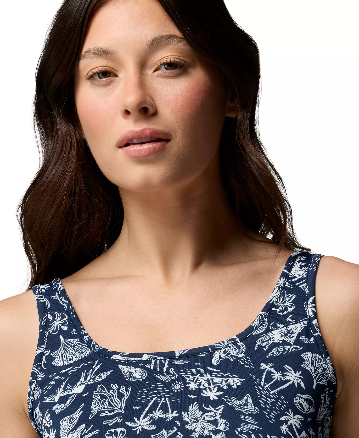 Women's PFG Freezer III Dress - Collegiate Navy Konakai Tonal - L