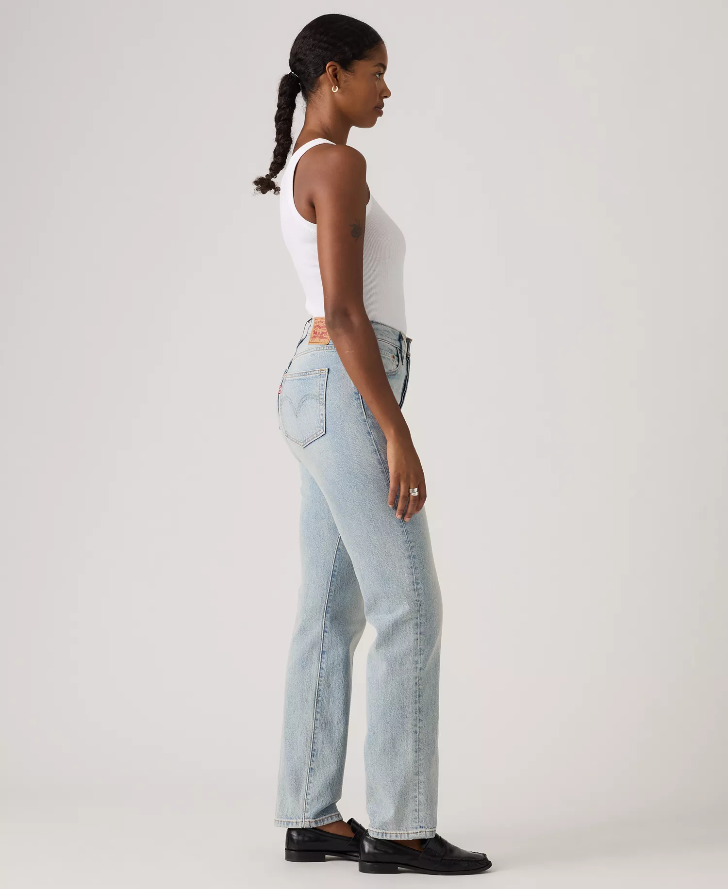 Women's 501 Curve High-Rise Straight-Leg Jeans - Heart Music No Dx - 24