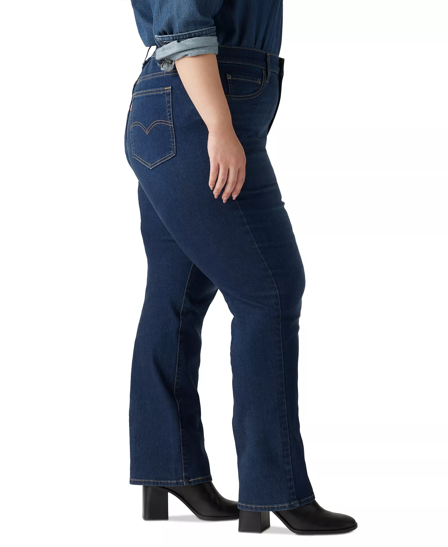 Plus Size Chelsea High-Rise Straight-Leg Jeans - Chelsea Carbon Glow - 14W