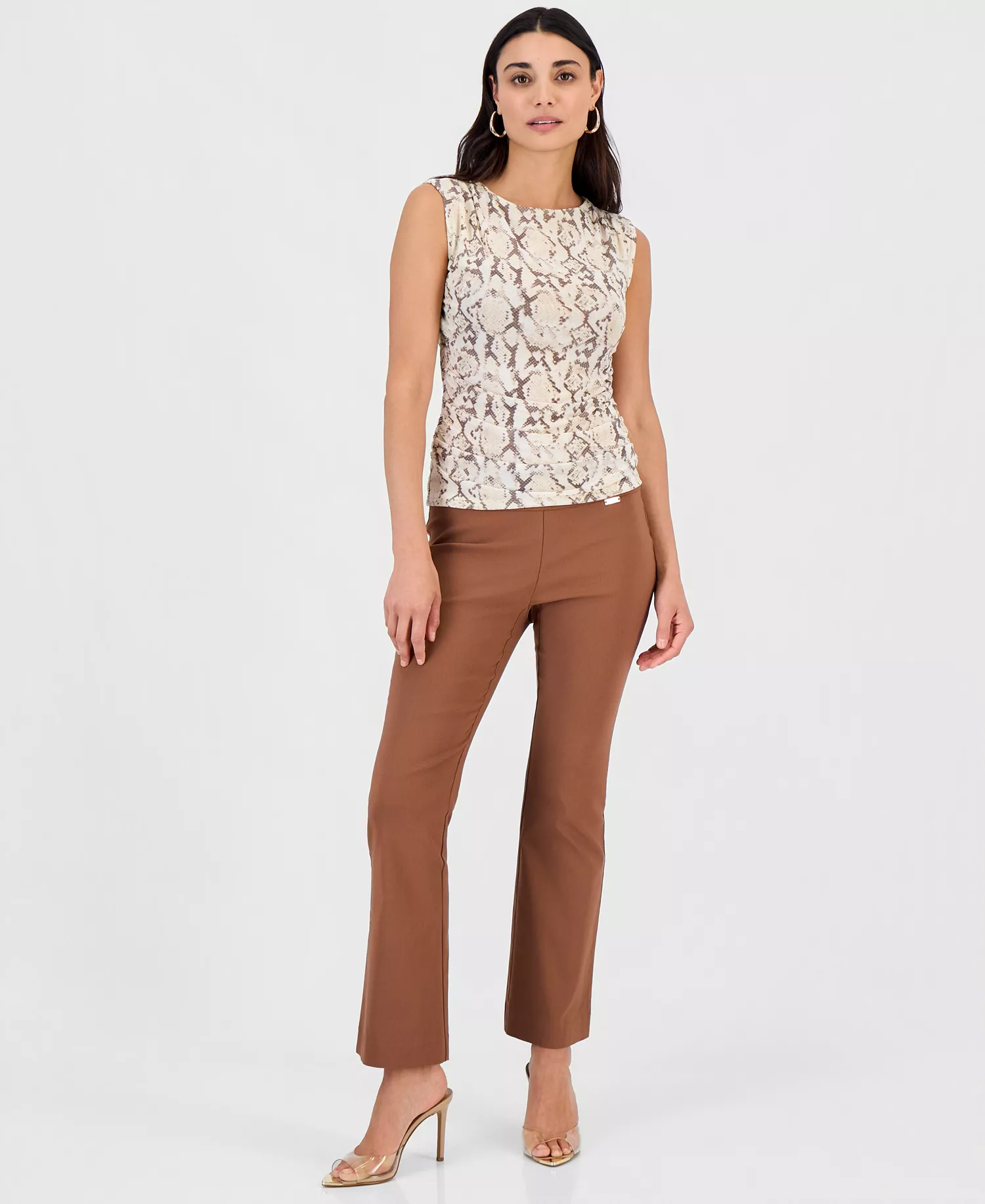 Petite Mid-Rise Bootcut Pants, Petite & Petite Short, Created for Macy's  - Bright White - 0P