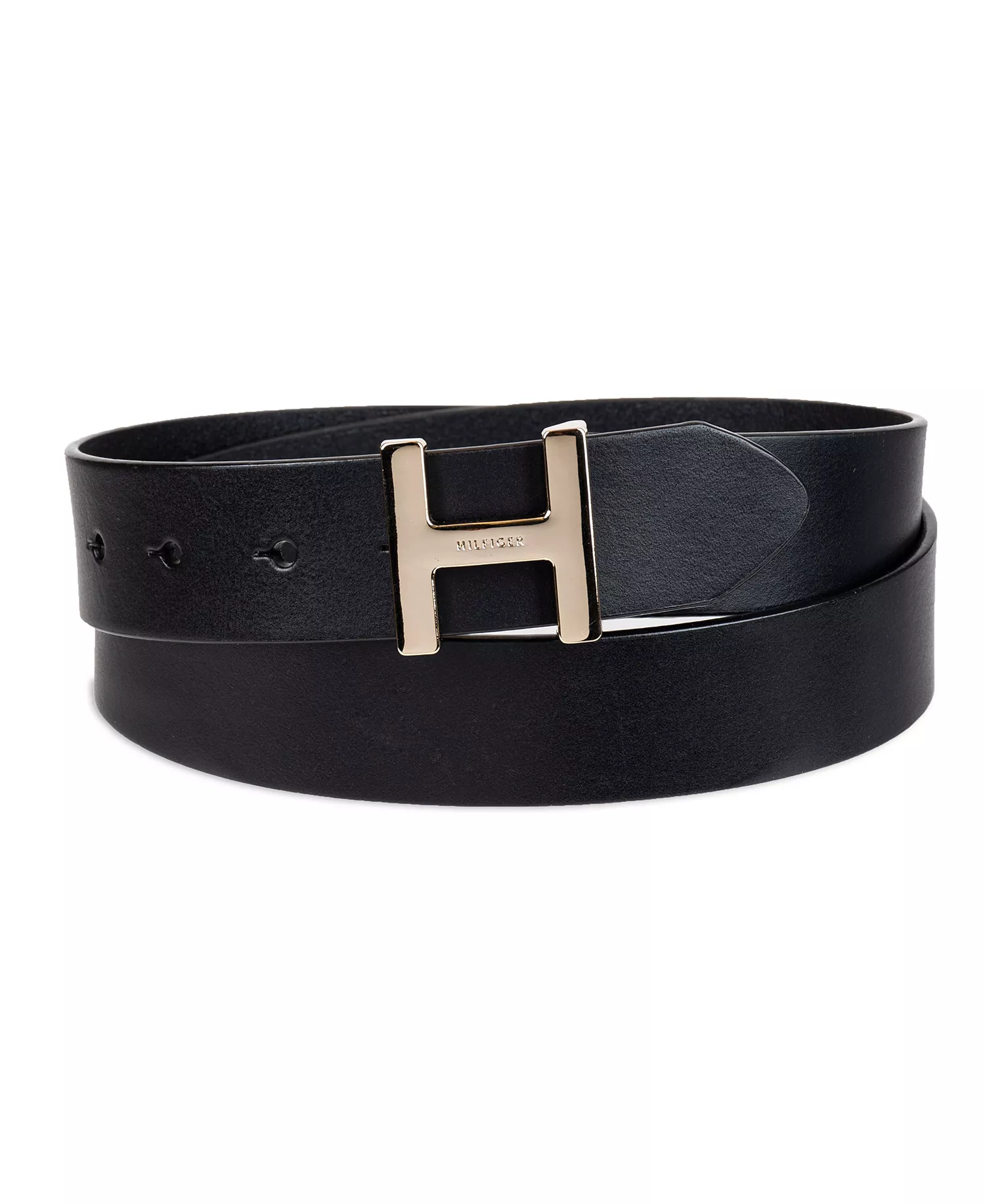 Women's H Monogram Buckle Belt - Black - 2X