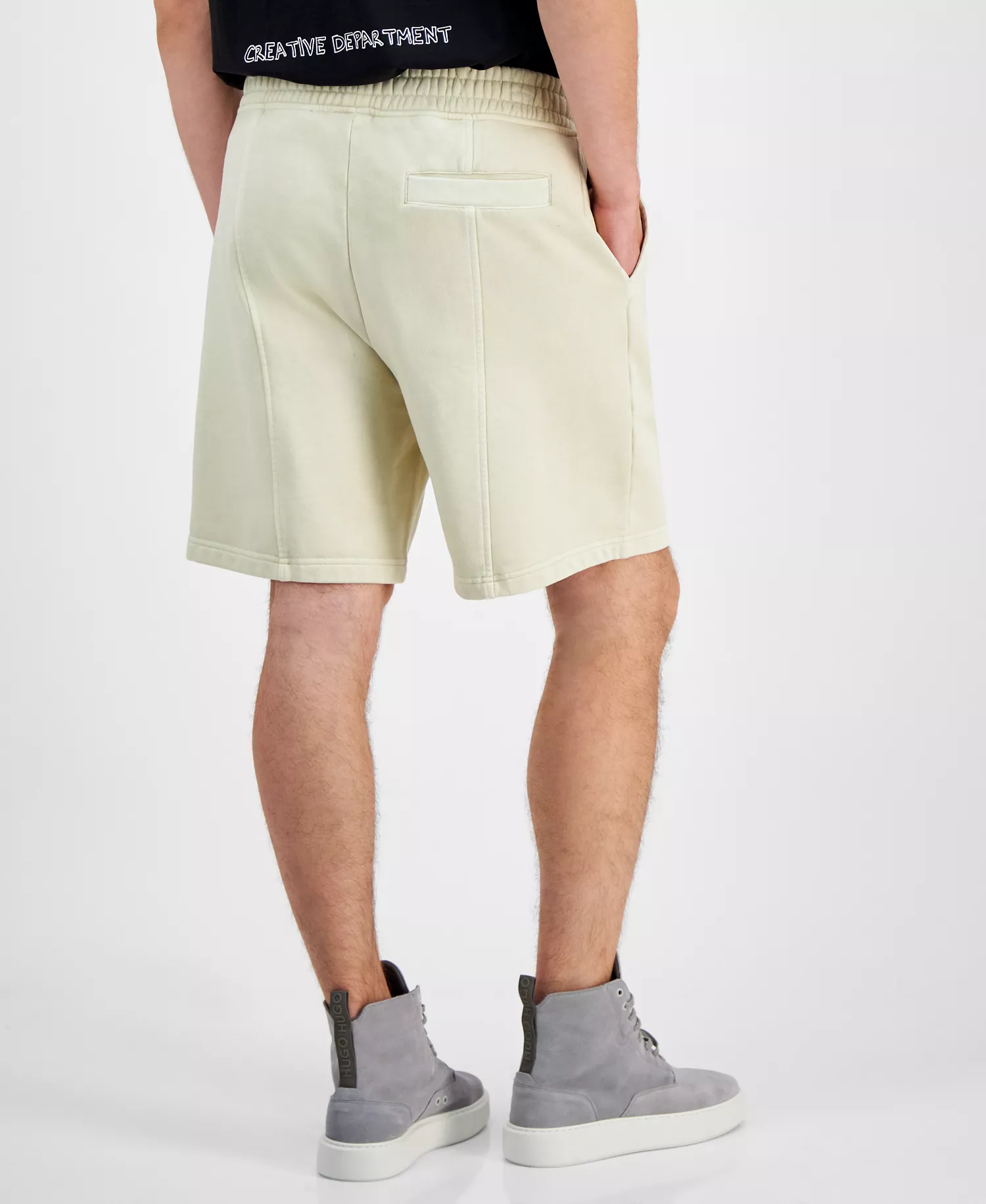 Men's Nuralpo Elastic Waist French Terry 7-2/3" Shorts - Med Beige - M