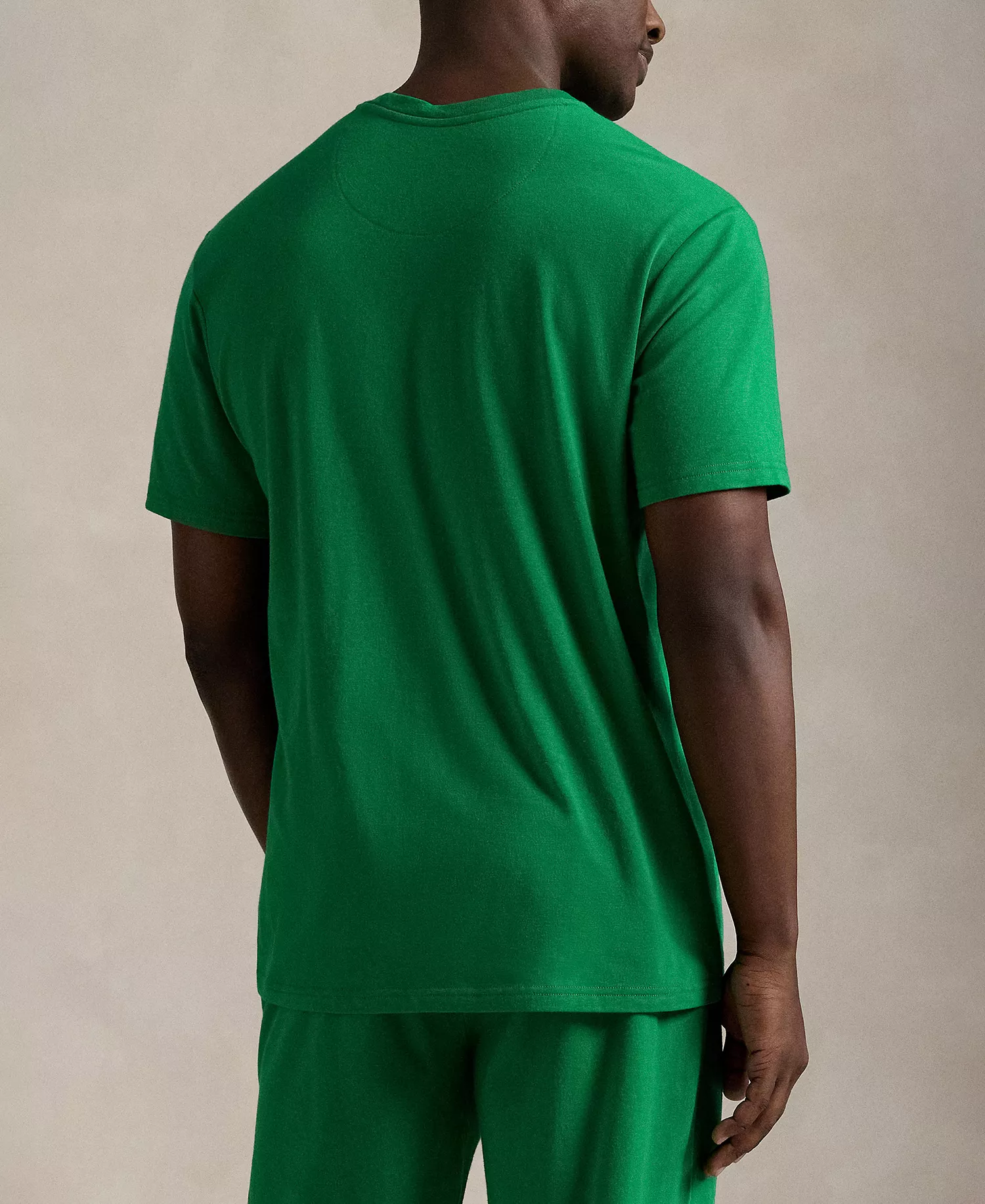 Men's Crewneck Pajama T-Shirt - Billiard/White Logo - L