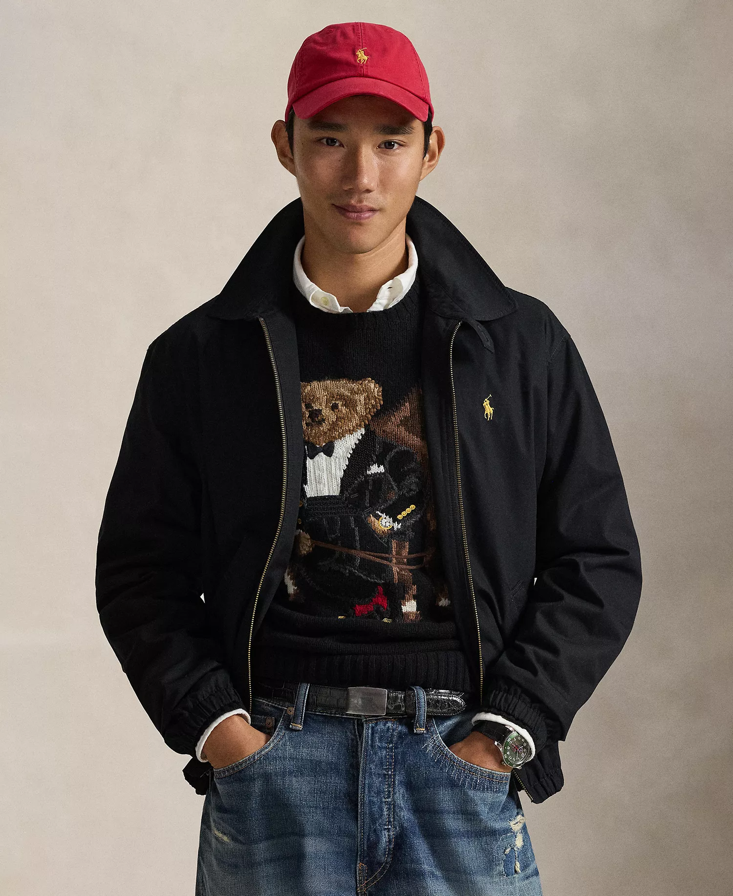 Men's Bayport Zipper Jacket - Polo Black - L