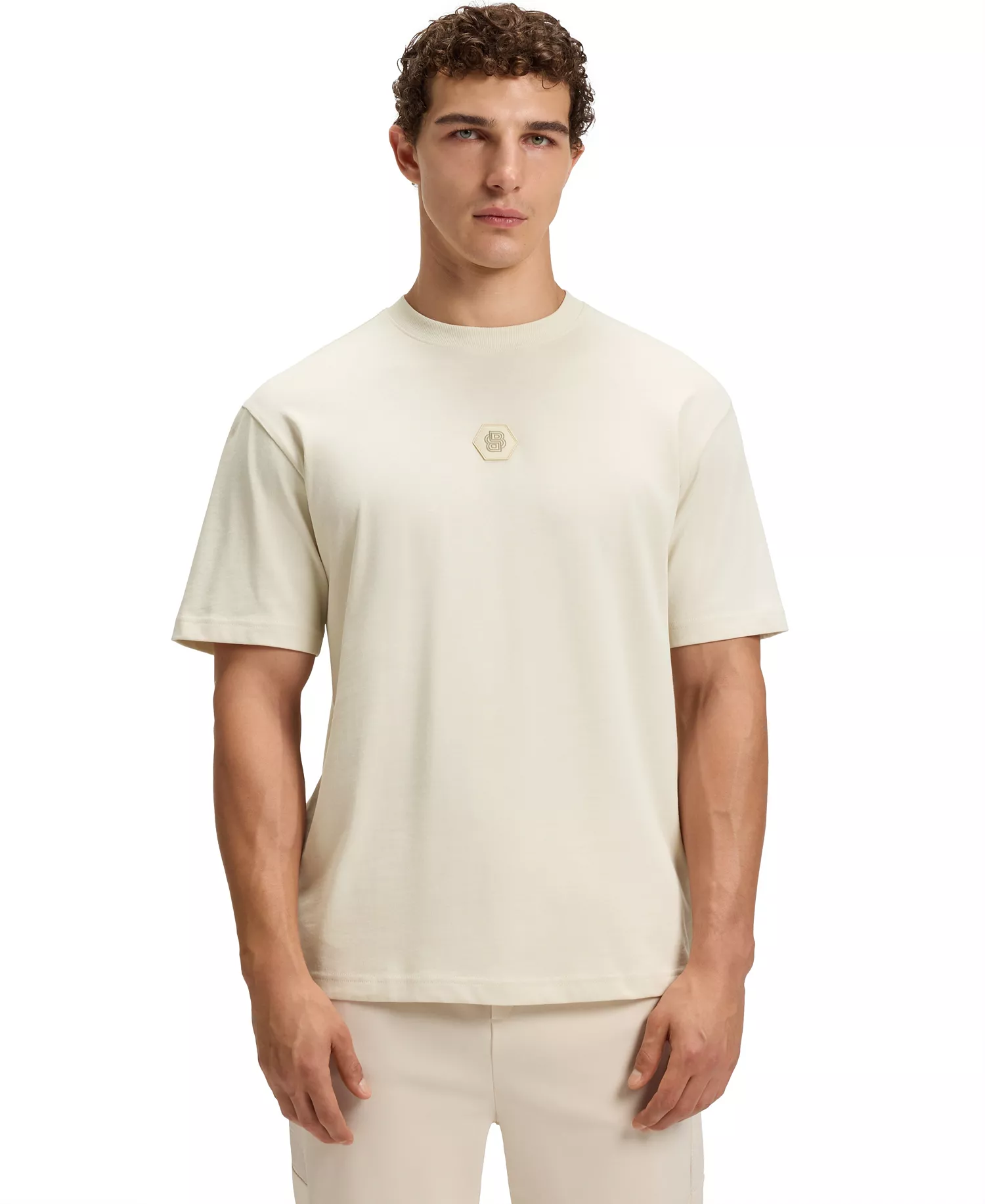 Men's Monogram Cotton-Jersey T-Shirt - Open White - 2XL