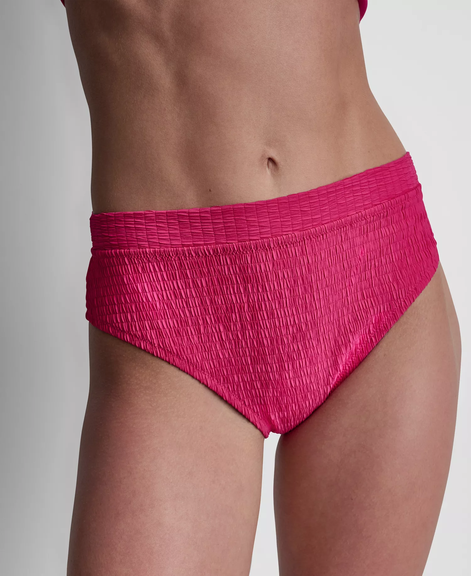 Women's High Waist Bikini Bottoms  - Black Texture - 2XL