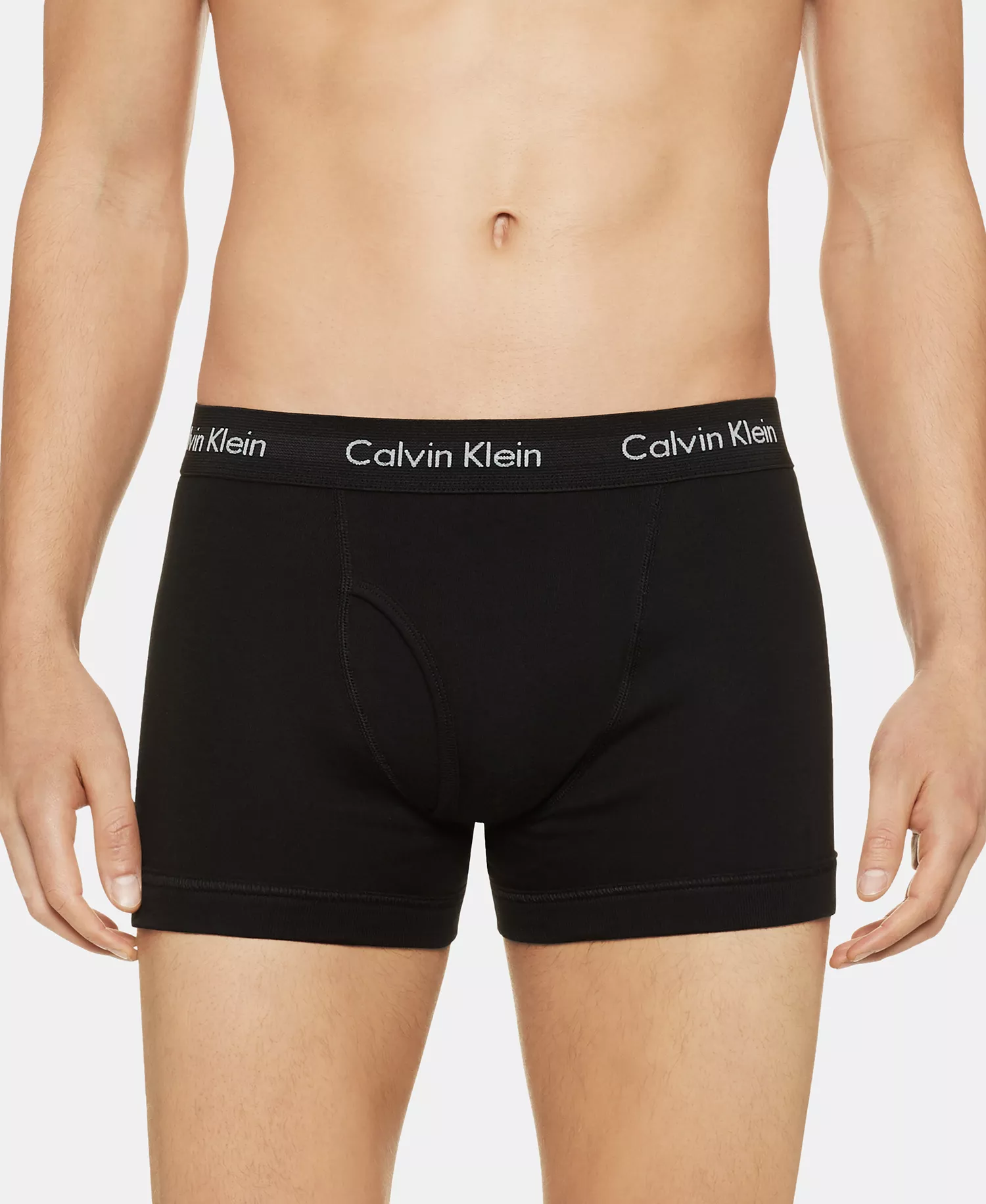Men's Cotton Classic Trunks, 5-Pack - Black - L