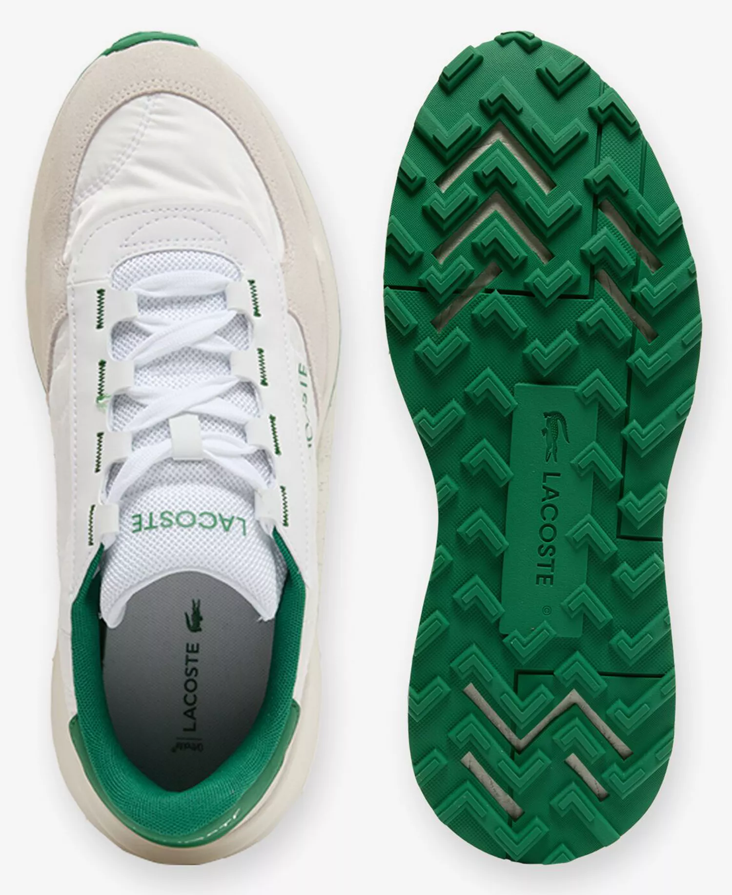 Men's Elite Active EVO Round Toe Sneakers - Off White/Green - 10