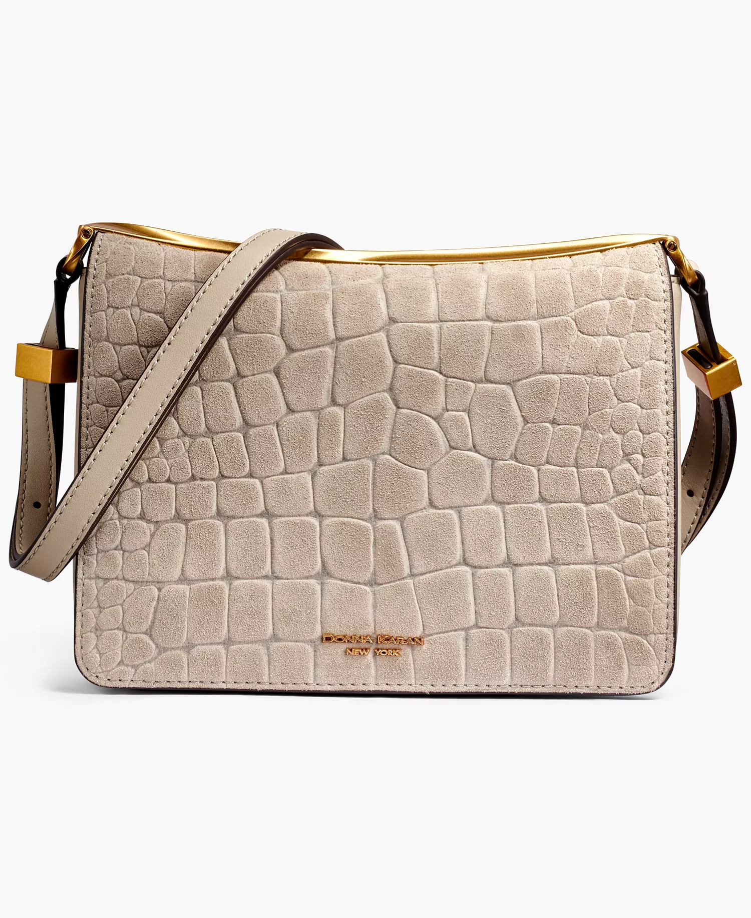 Jericho Croco Suede Small Shoulder Bag - Moth - ONE SIZE
