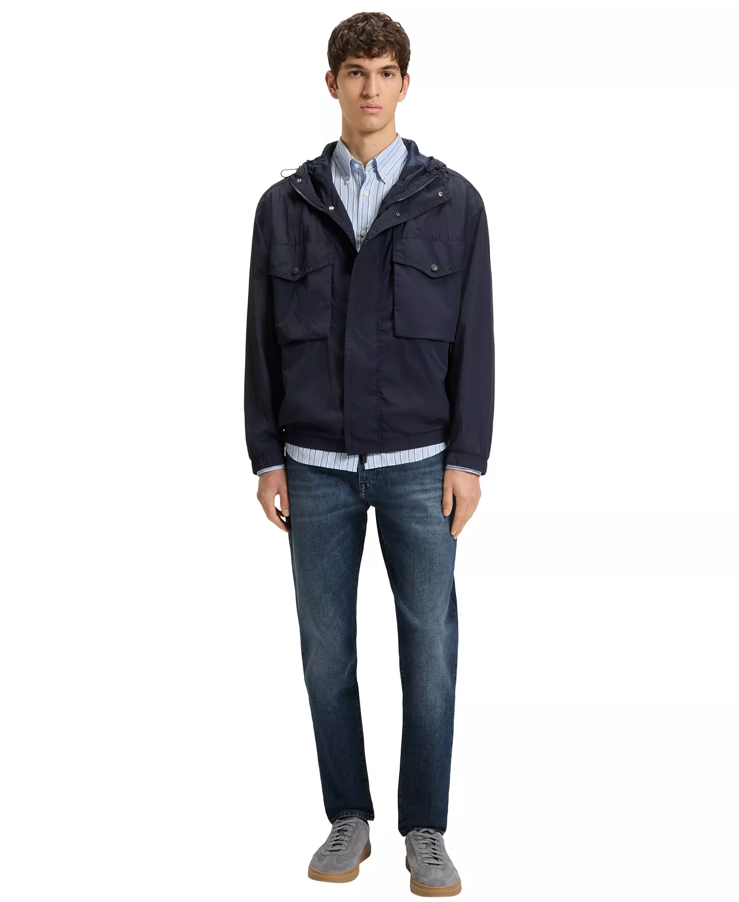 Men's Comfort-Stretch Tapered-Fit Jeans - Navy - 30x32