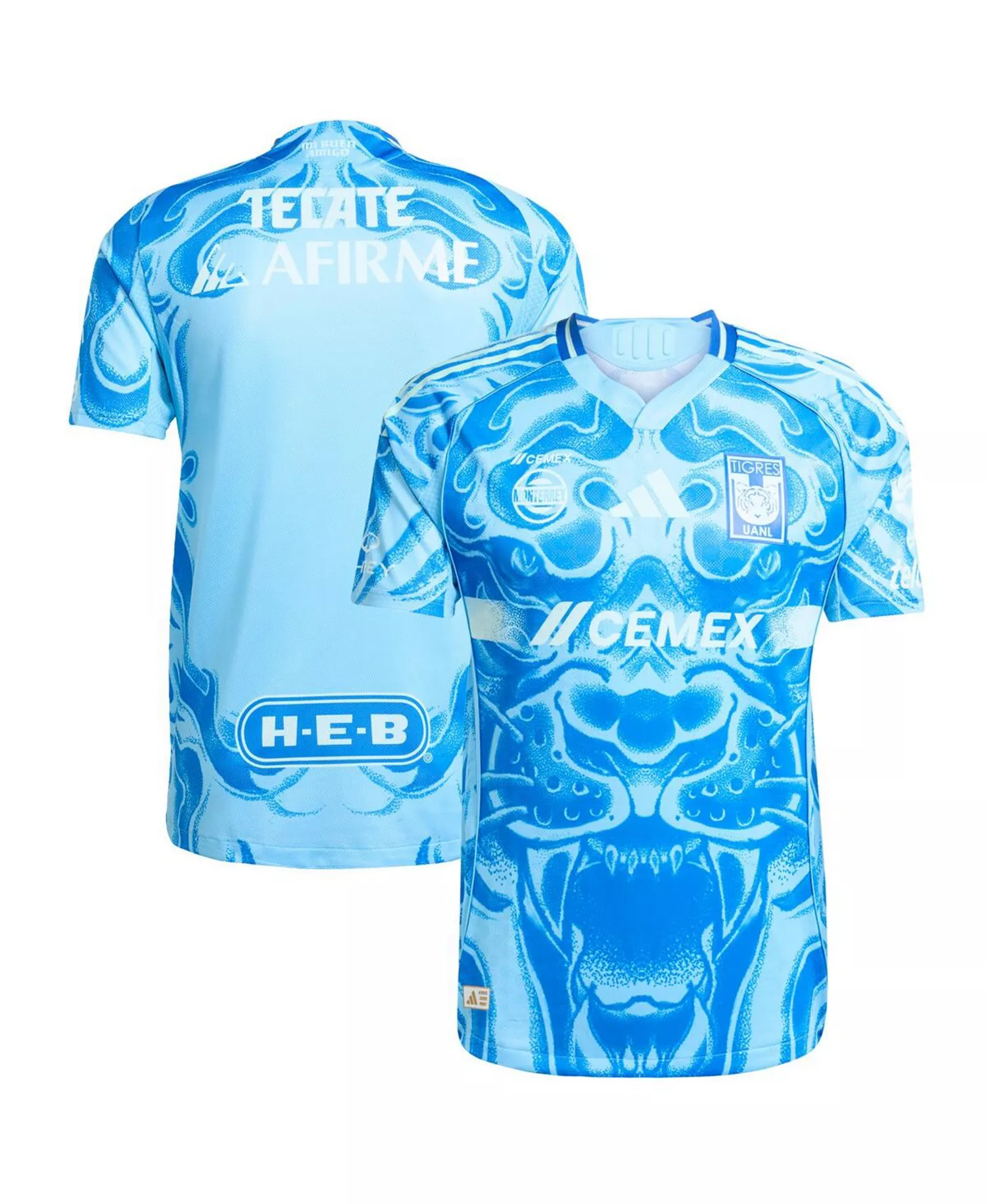 Men's Blue Tigres UANL 2025/26 Away Authentic Jersey - Blue - 2XL