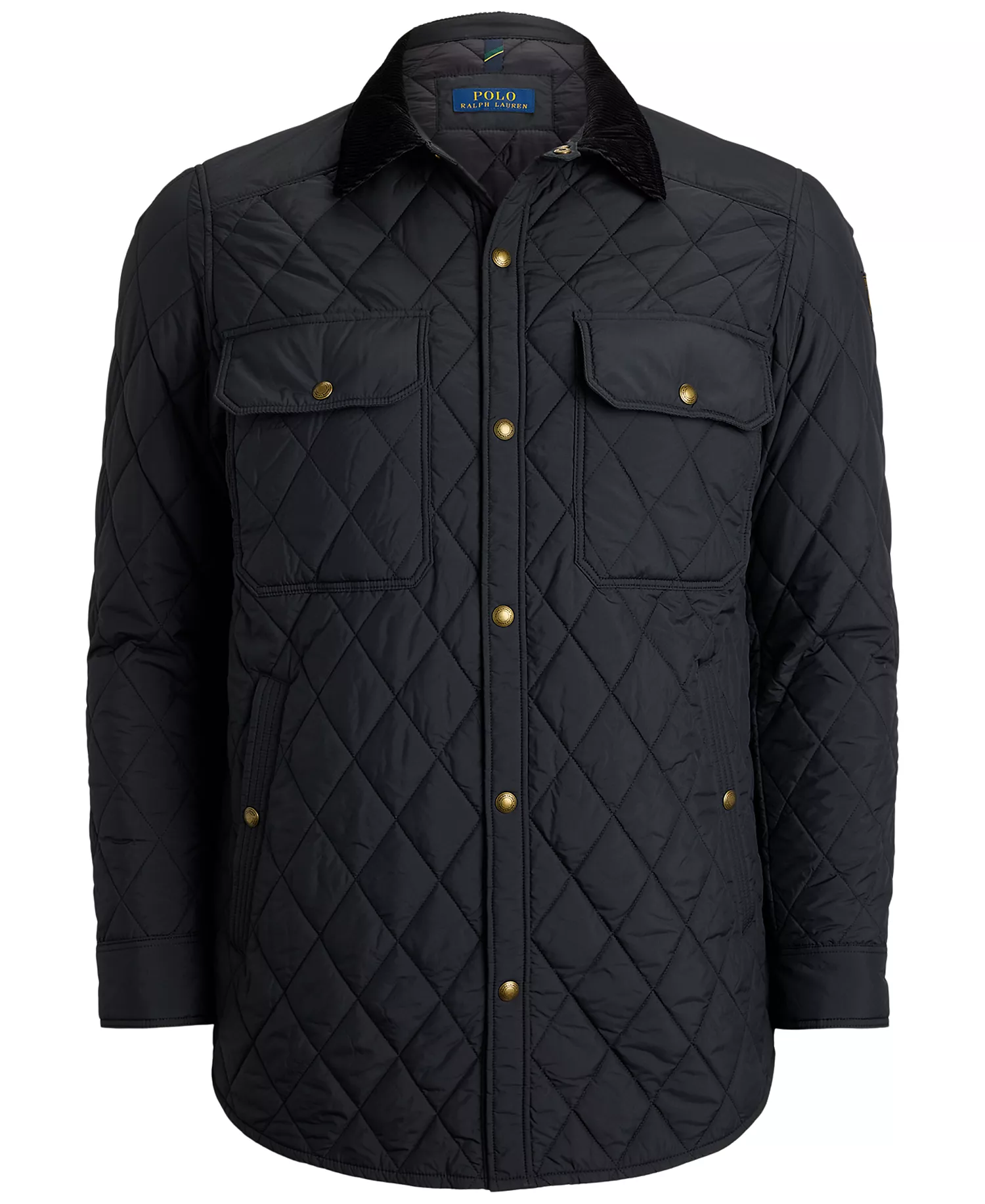 Men's Big & Tall Beaton Quilted Snap-Front Jacket - Polo Black - 3XLT