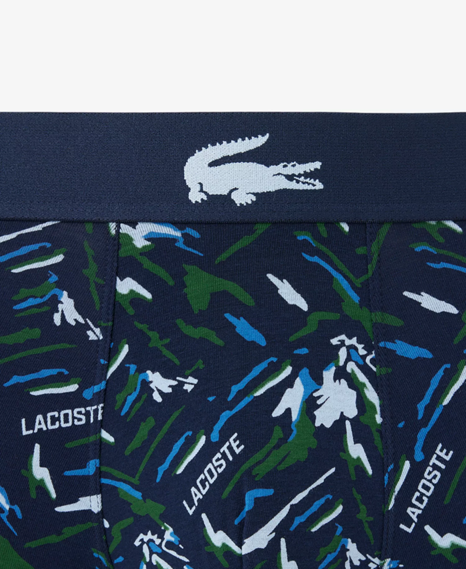 Men's Regular Fit Logo Waistband Boxer Briefs - Blue Mountain - L