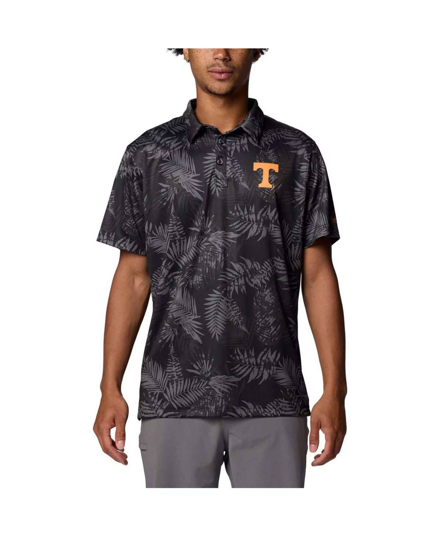 Men's Black Tennessee Volunteers PFG Super Terminal Tackle Omni-Shade Bangalows Polo - Black - L