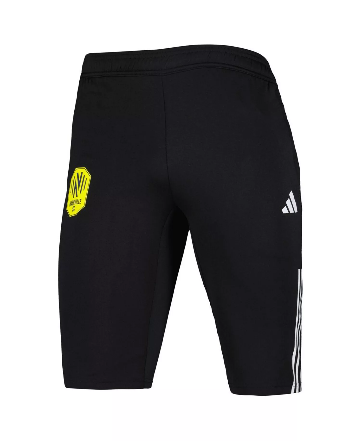 Men's Black Nashville SC 2023 On-Field Training AEROREADY Slim Fit Half Pants - Black - 2XL