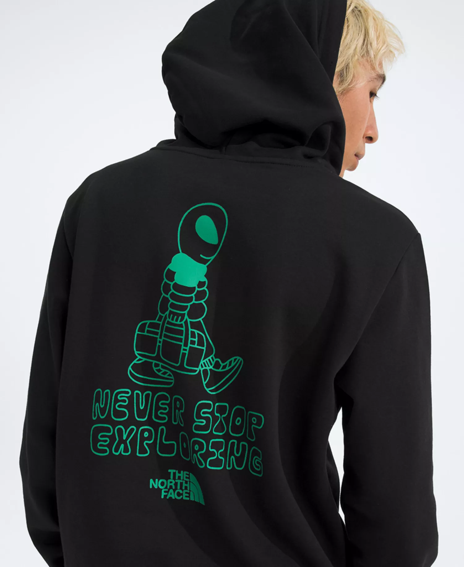 Men's Celestial Drift Regular Fit Hoodie - Black - 2XL