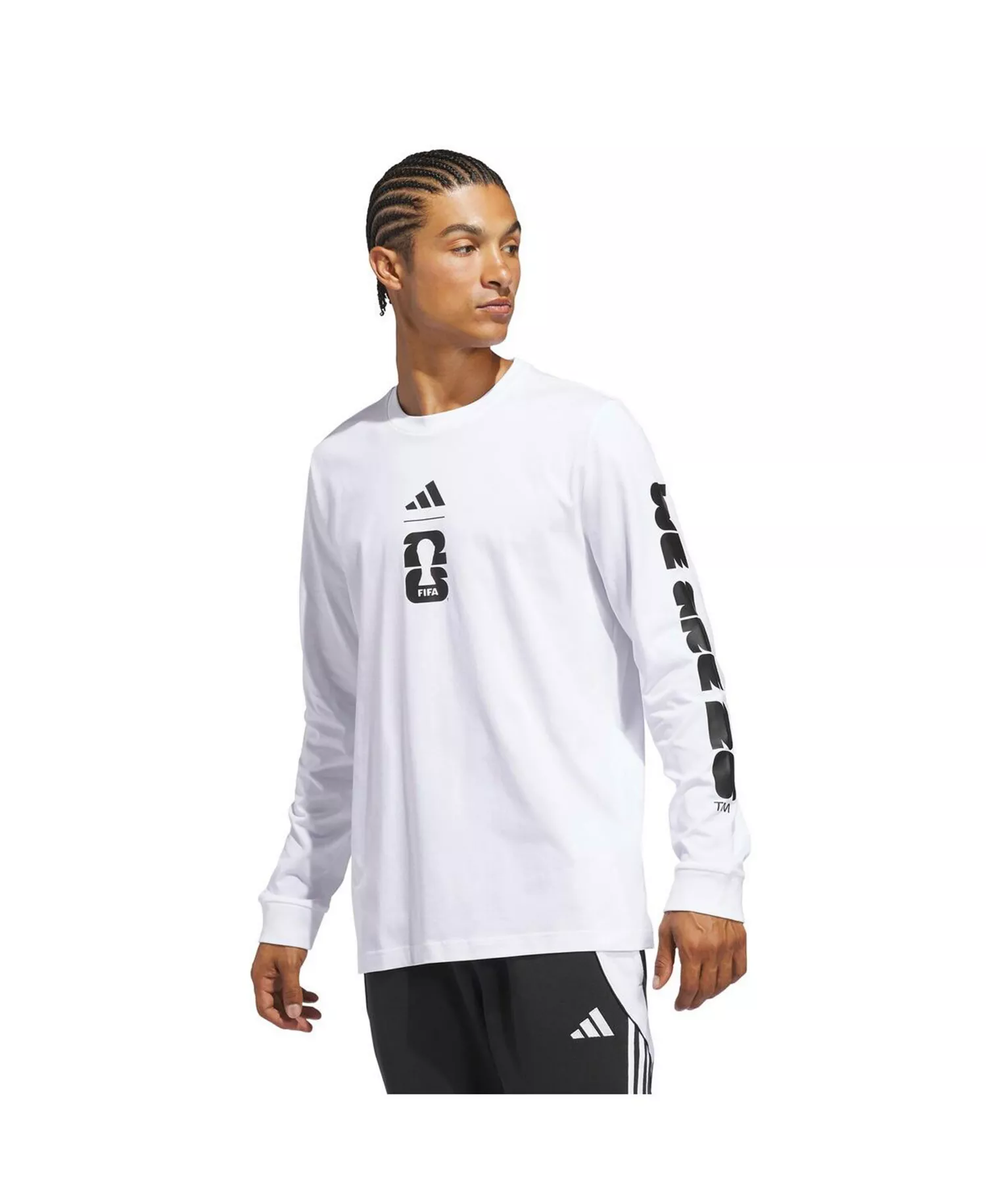 Men's White 2026 FIFA World Cup Graphic Long Sleeve T-Shirt - White - 2XL