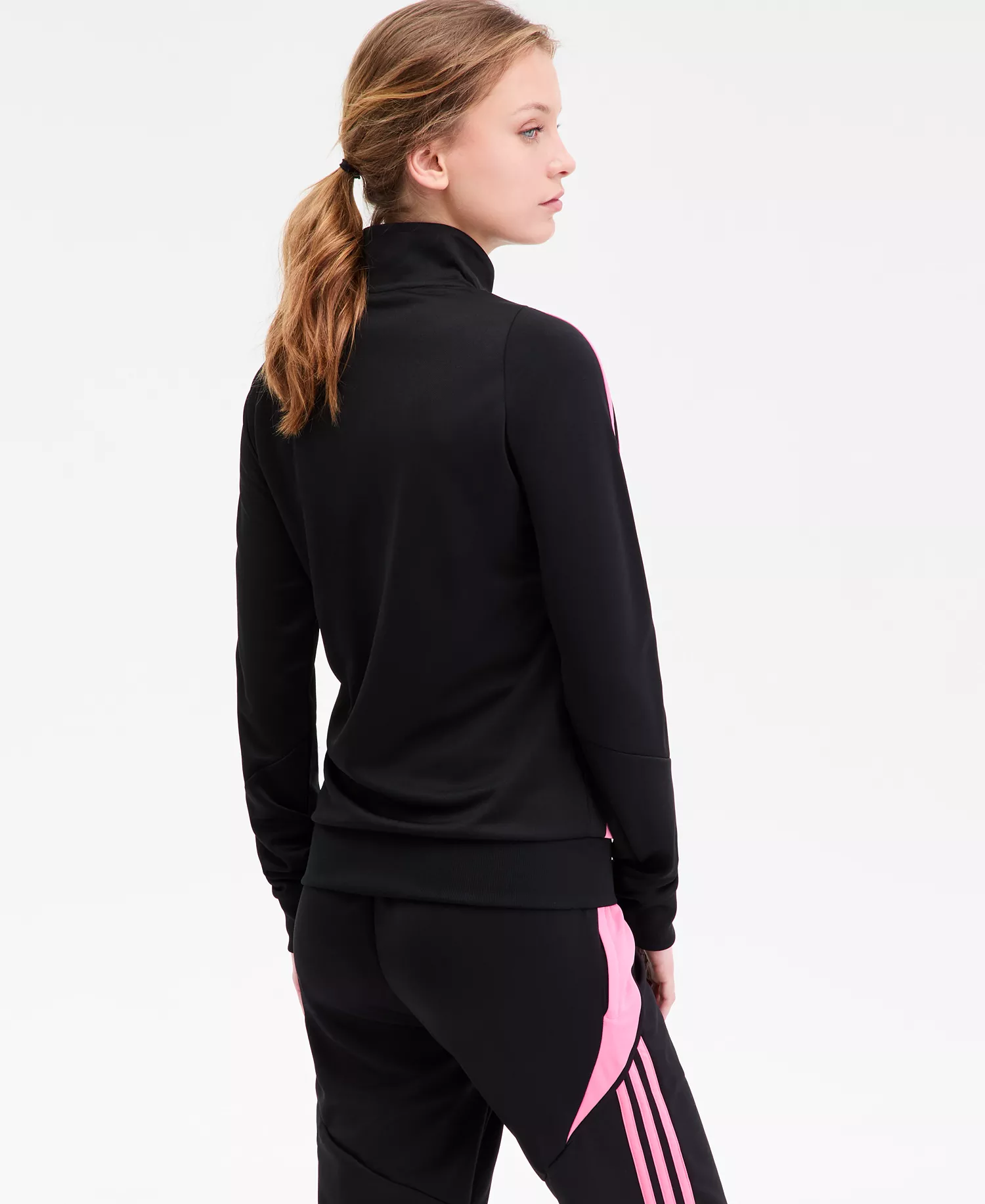 Women's Tiro 24 Zip-Up Track Jacket - Black/easy Pink - L