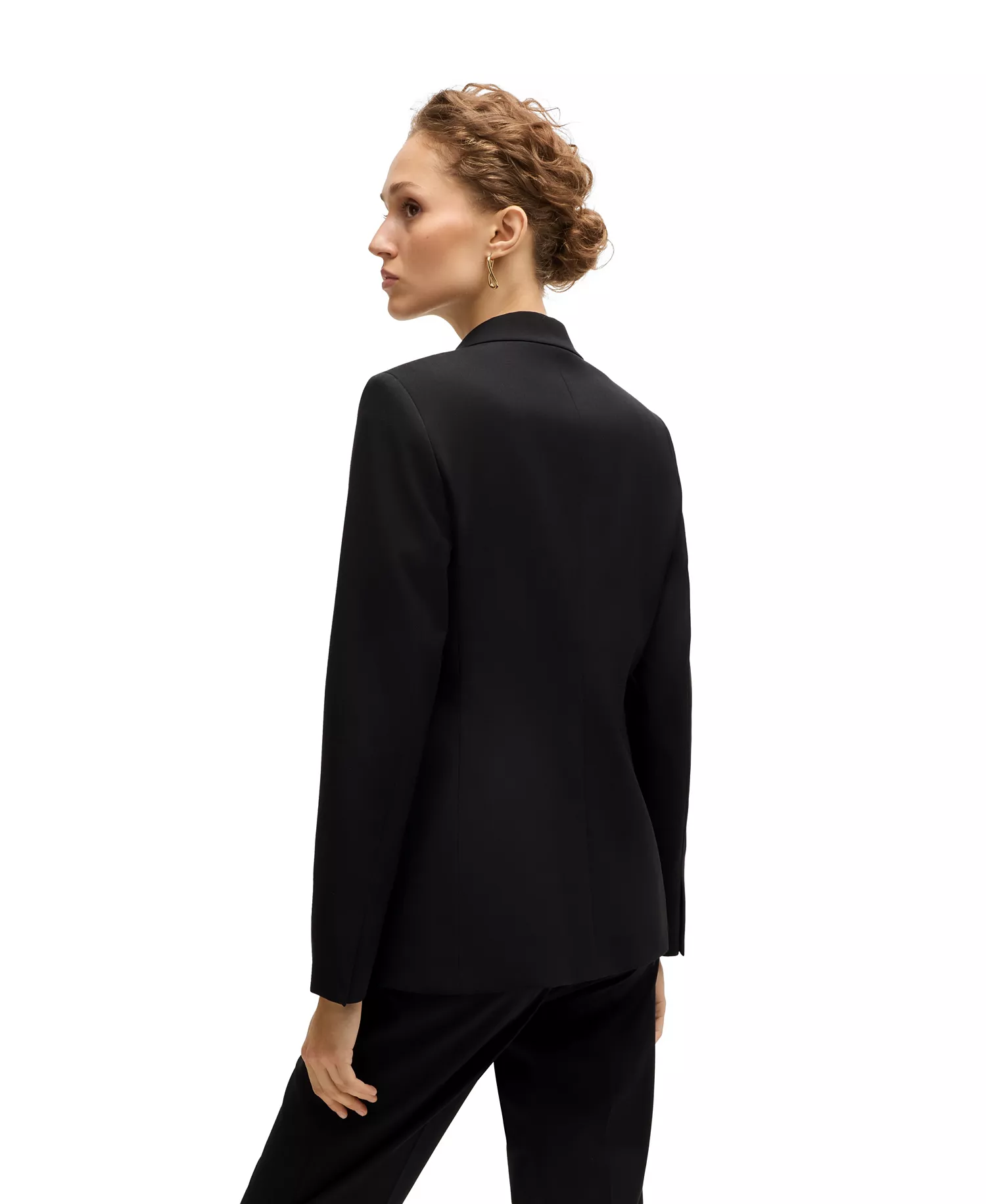 Women's Slit Cuff Regular-Fit Jacket - Black - 0