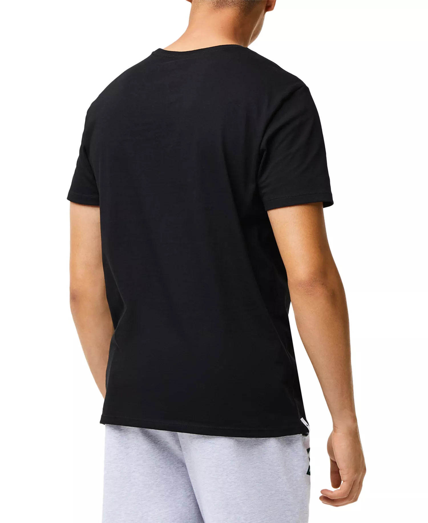 Men's 3-Pack Regular Fit Crew Neck Cotton Undershirts - Black - Large