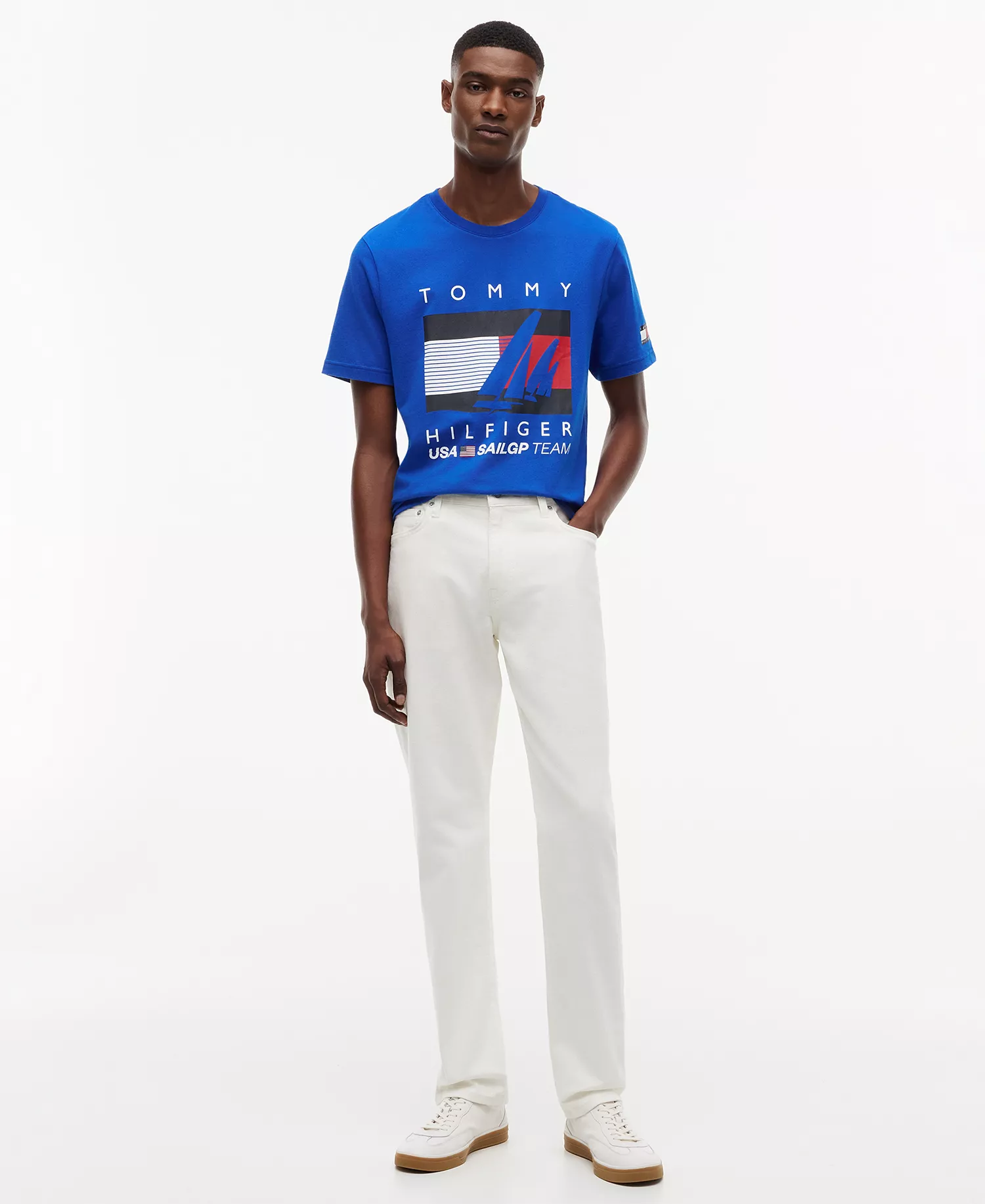 x U.S. SailGP Men's Graphic Crewneck T-Shirt - Regal Blue - L