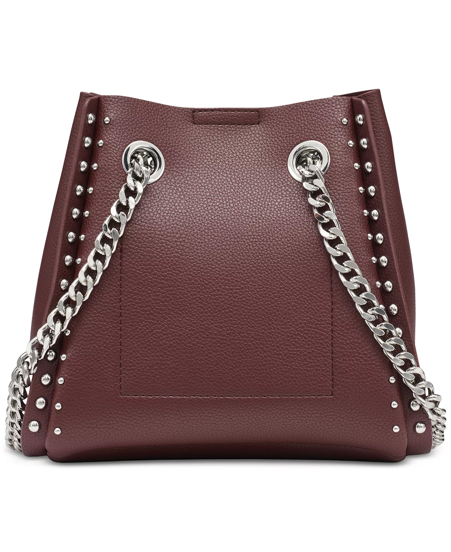 Josie Small Studded Bucket Bag - Aged Wine - NO SIZE