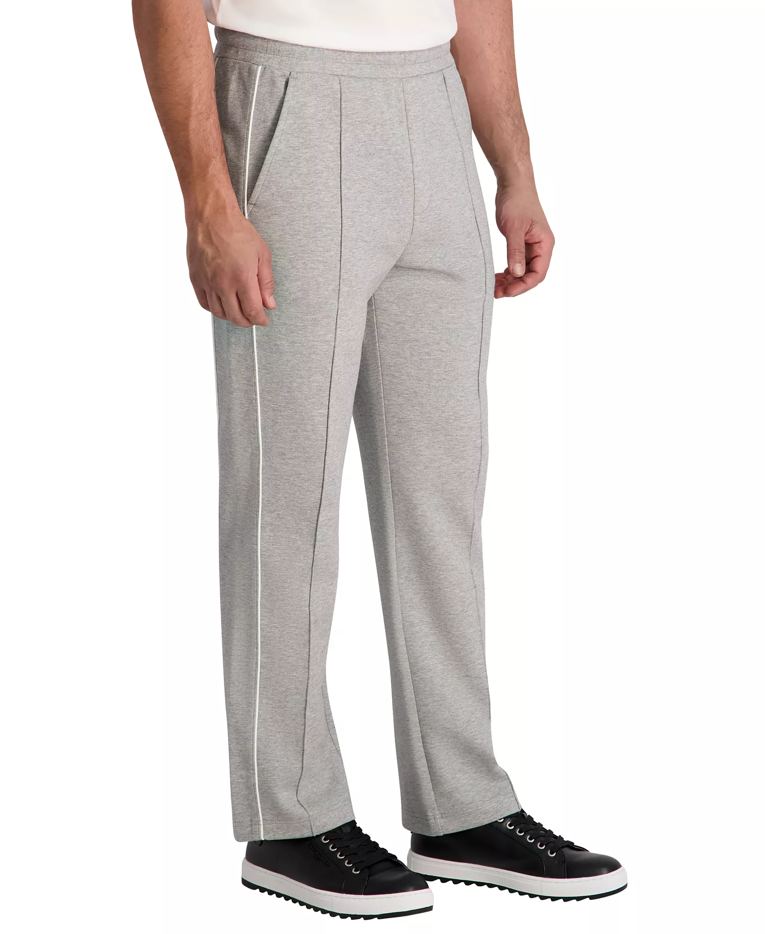 Men's Metal Logo Patch Track Pants - Gray - 2XL