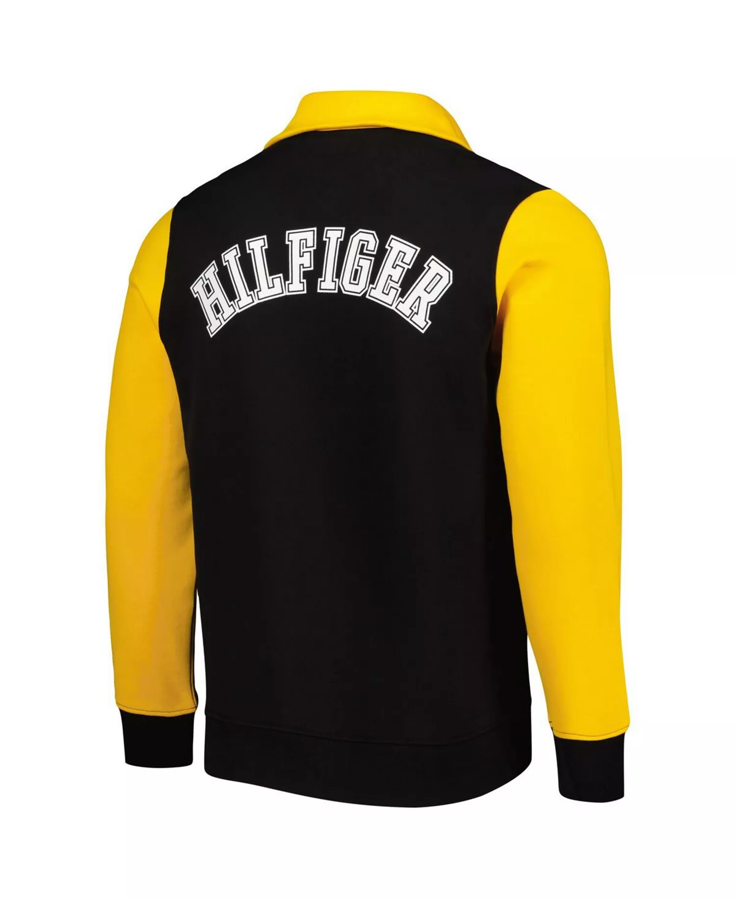 Men's Black, Gold Pittsburgh Steelers Aiden Quarter-Zip Top - Black, Gold - L