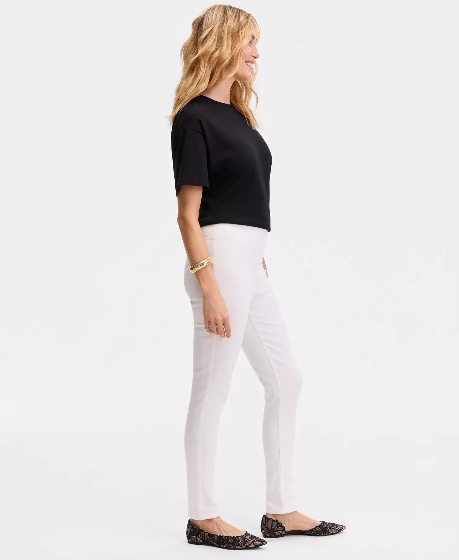 Women's Pull-On Skinny Jeans, Macy's Exclusive - Bright White - 0