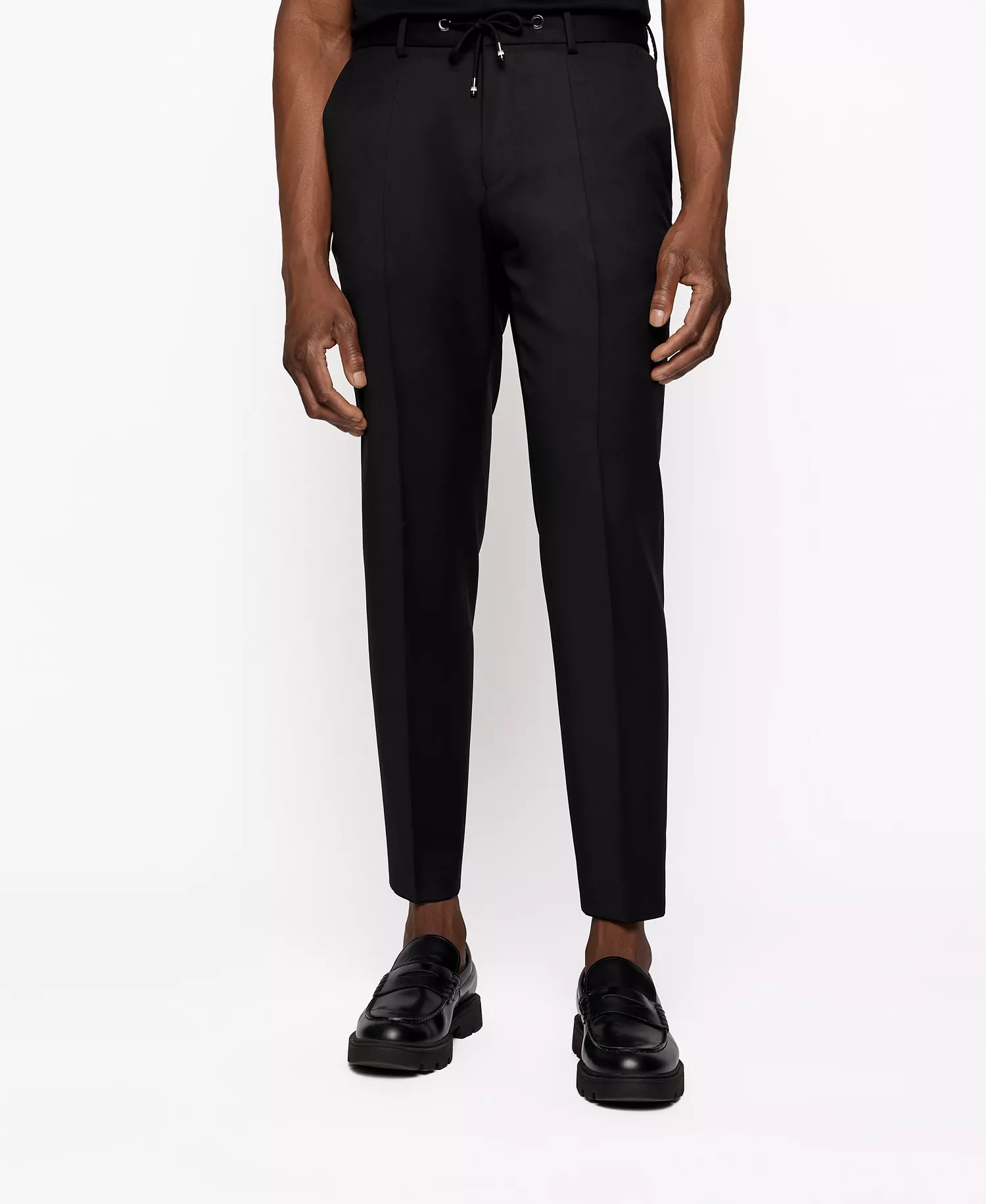 BOSS Men's Drawstring Trousers - Black - 28R