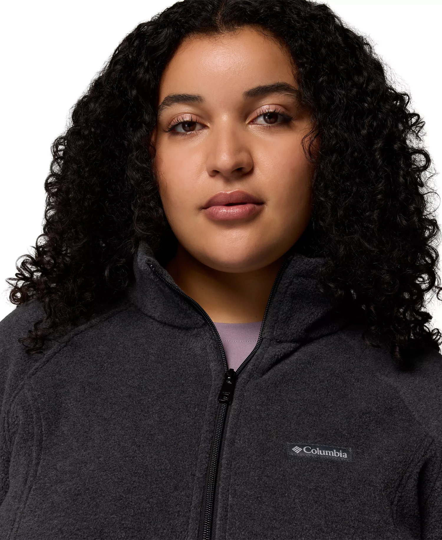 Plus Size Benton Springs Fleece Jacket - Charcoal Heather - 1X