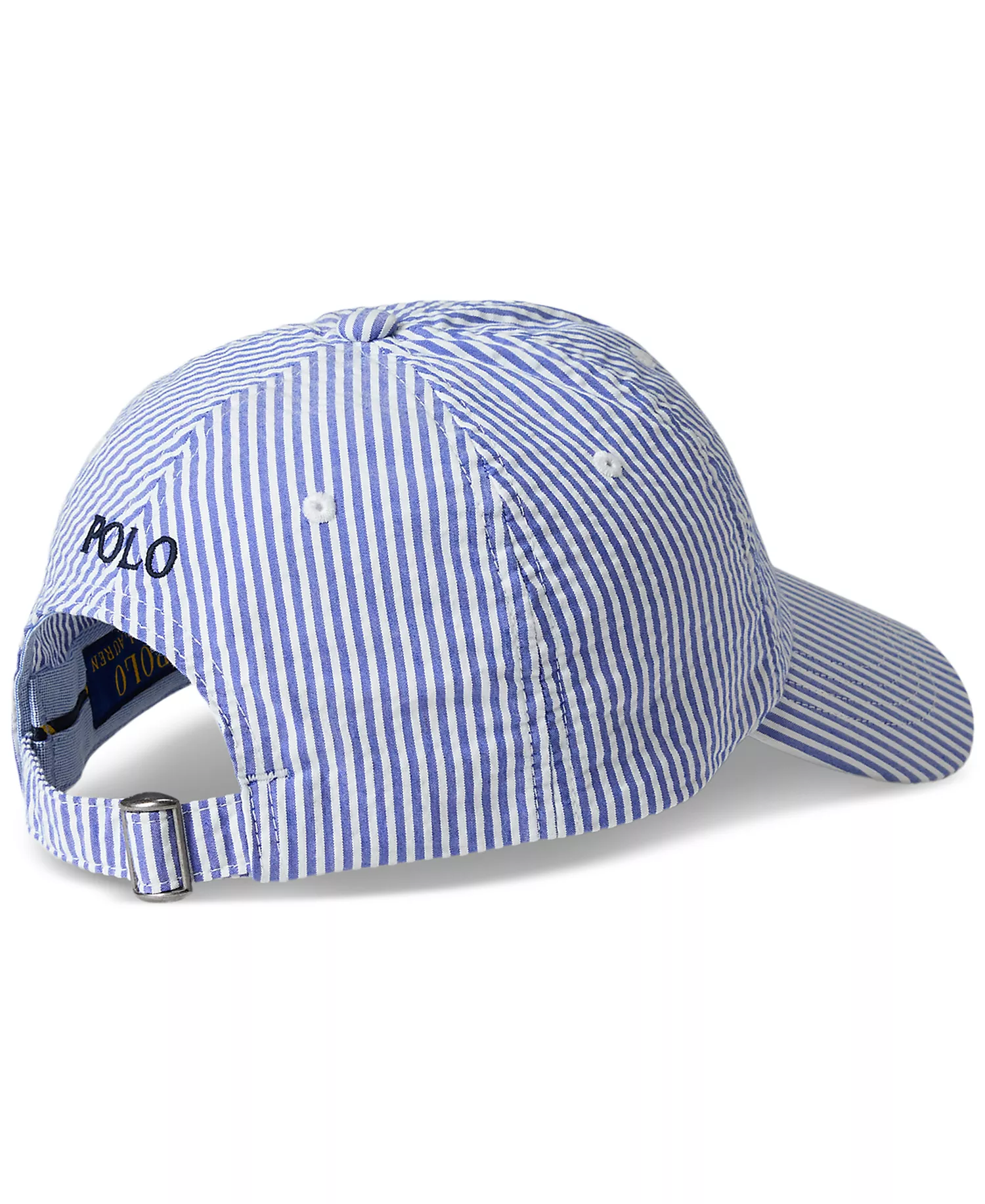 Men's Seersucker Ball Cap - Cruise Royal Seersucker - No Size