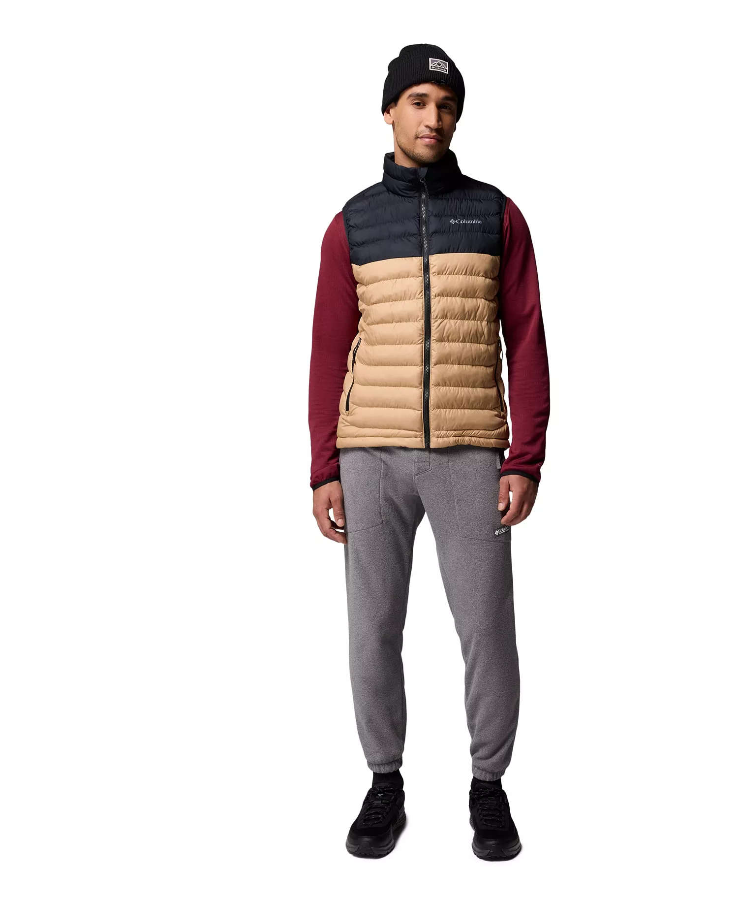 Men's Powder Lite II Puffer Vest - Black - L