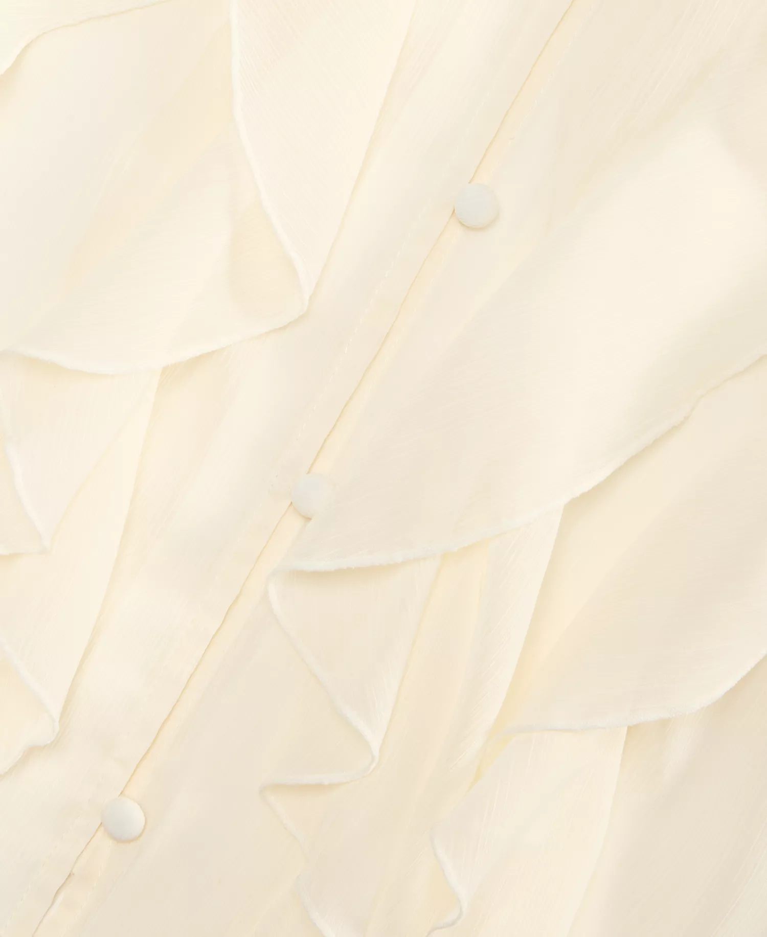 Petite V-Neck Ruffled Blouse, Created for Macy's - Vintage Cream - P/L