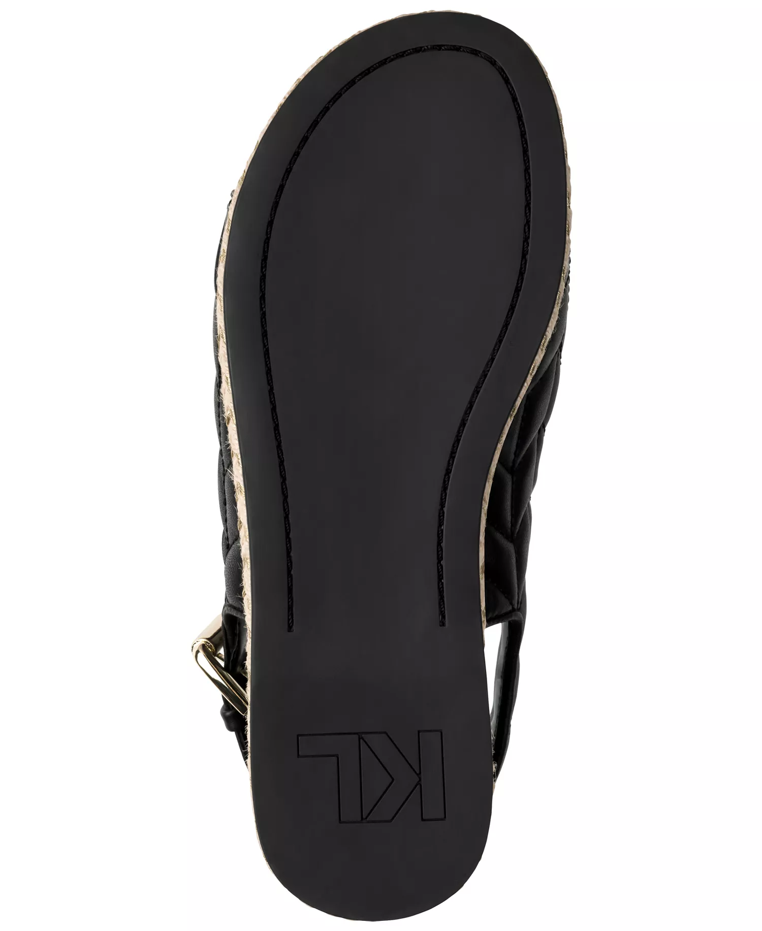 Women's Charlay Studs Flat Espadrille Sandals - Black - 10