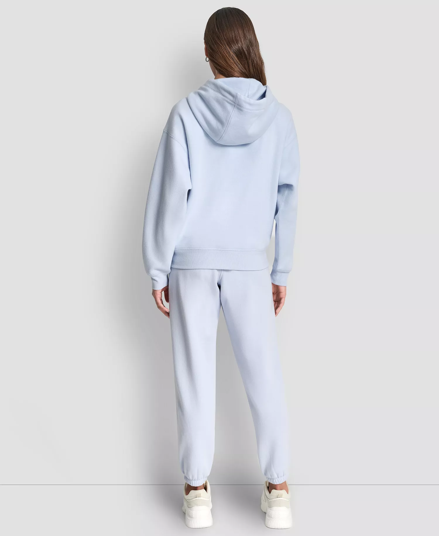 Women's Varsity Embroidered Logo Relaxed Pockets Pull-On Joggers - Frost Blue - L