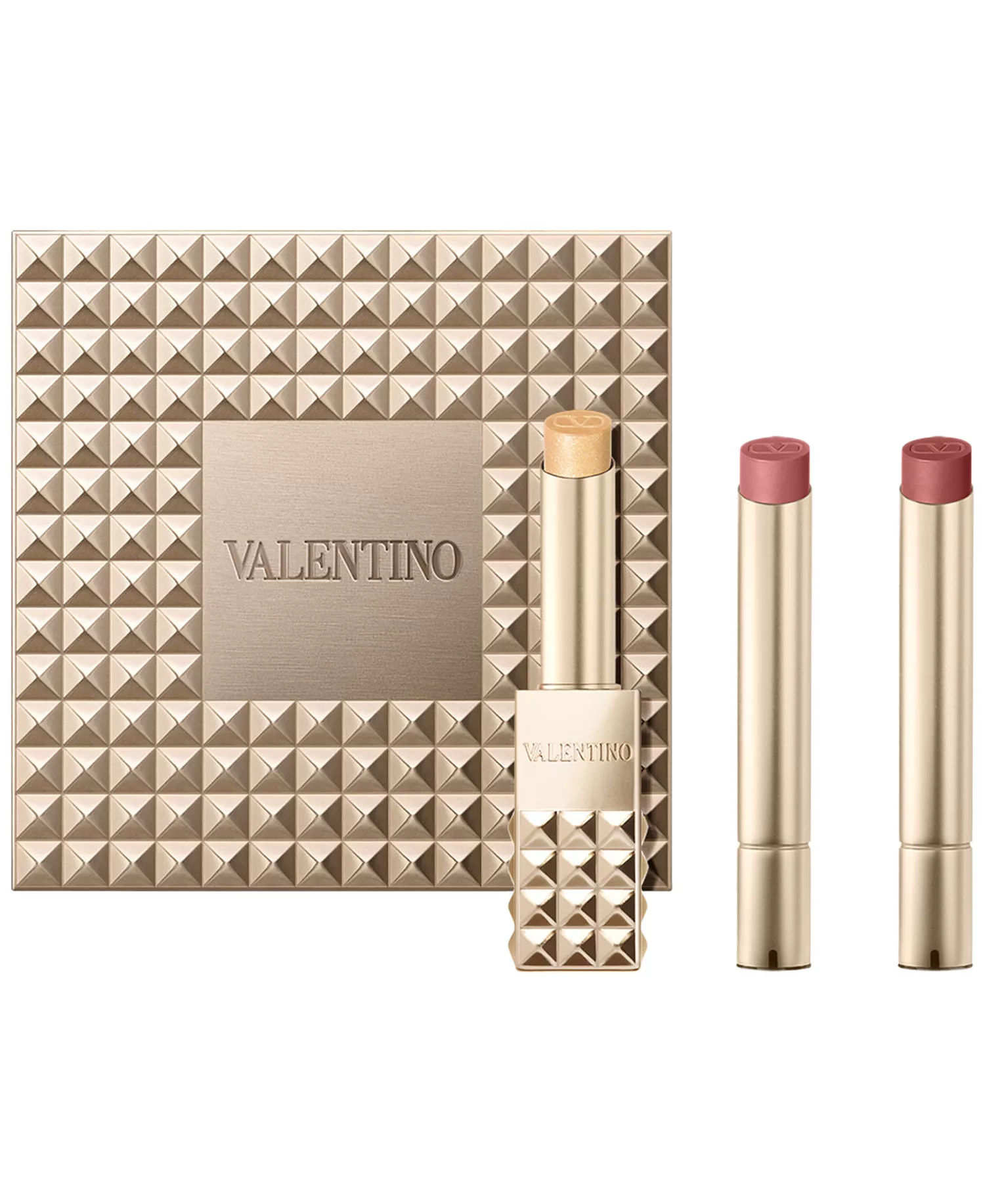 Limited Edition Spike Buttery Matte Refillable Lipstick Trio and Clutch Set - No color - Gift Set