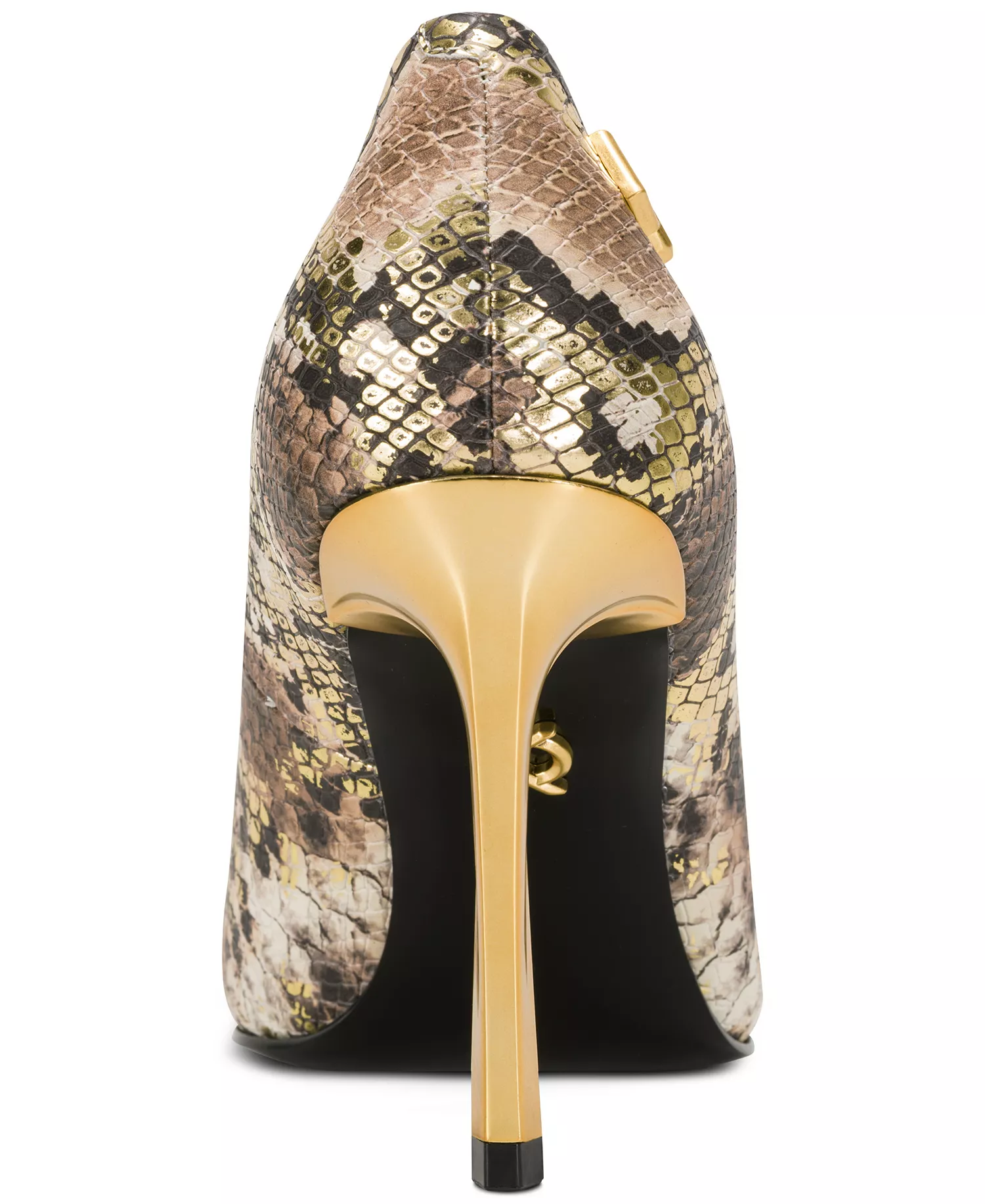 Women's Savita High Slip On Pumps - Cognac/Gold - 10M