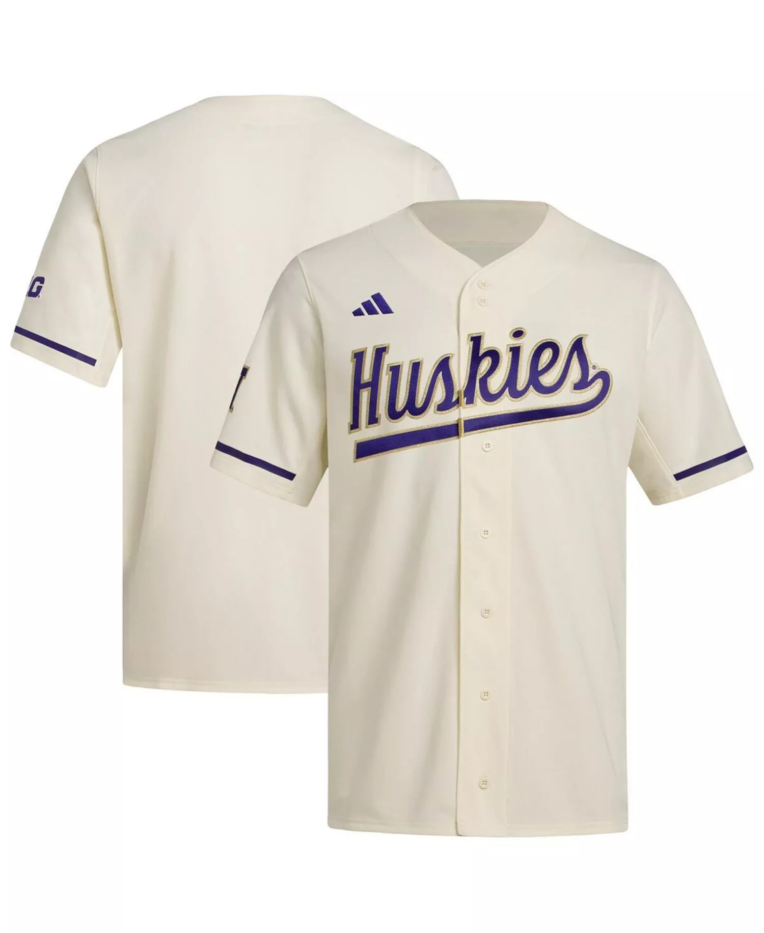 Men's Cream Washington Huskies Replica Baseball Jersey - Cream - 2XL