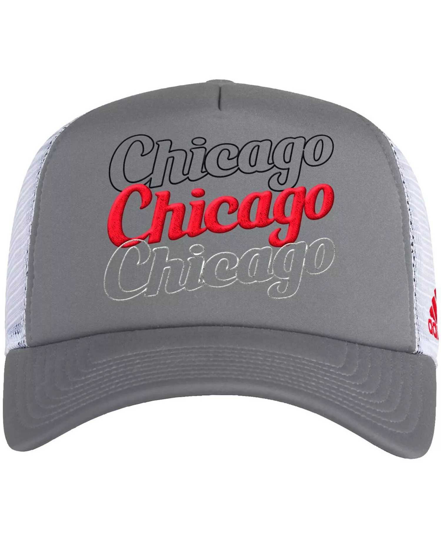 Women's Gray, White Chicago Blackhawks Foam Trucker Snapback Hat - Gray, White - One Size Fits All