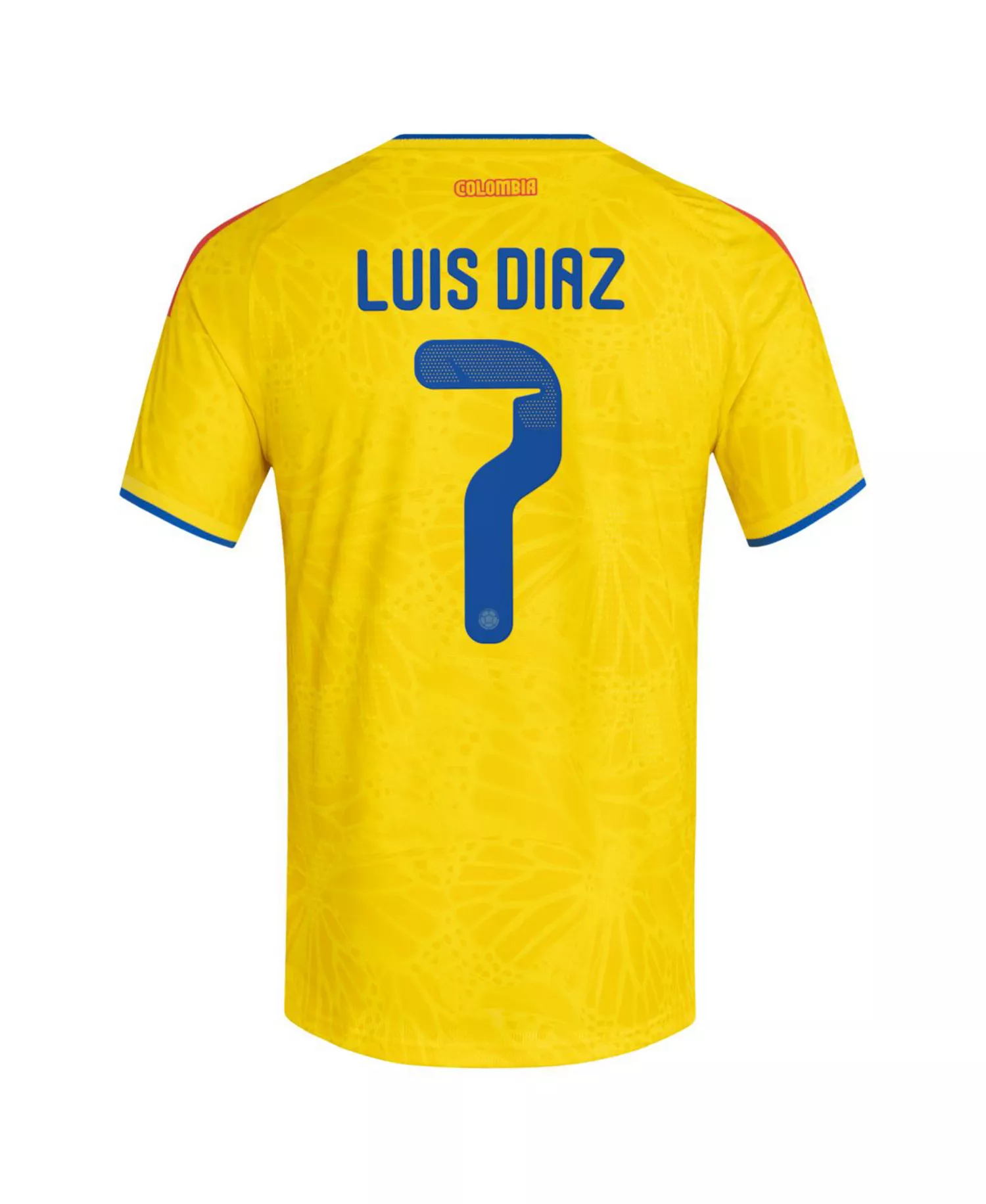 Men's James Rodriguez Yellow Colombia National Team 2026 Home Authentic Jersey - Yellow - 2XL