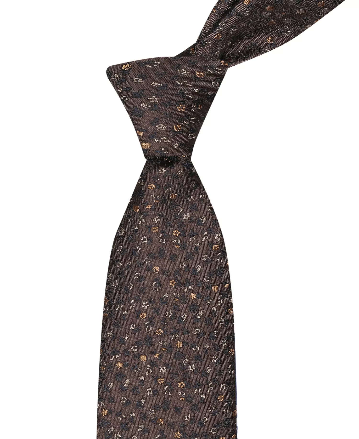 Men's Harmony Floral Tie - Brown - ONE SIZE