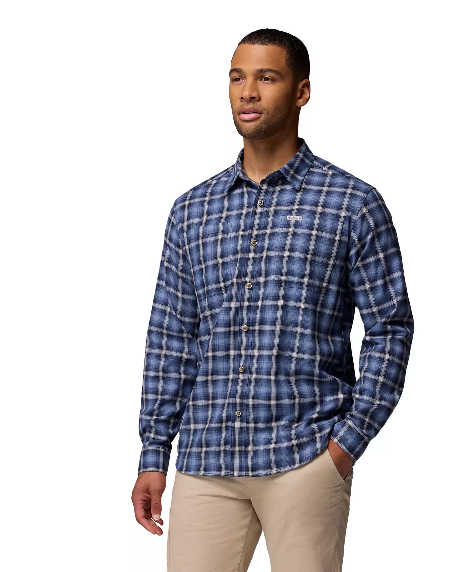Men's Vapor Ridge Long Sleeve Shirt - Coll navy - S