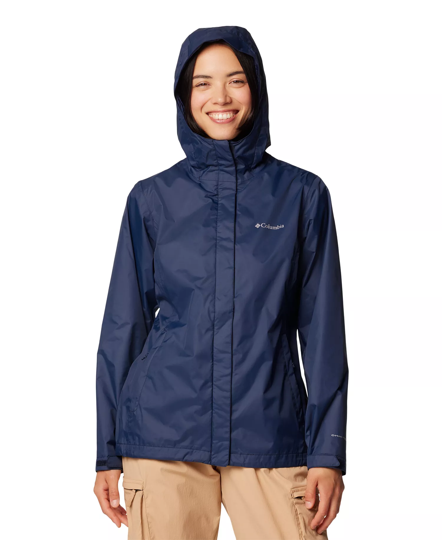 Women's Omni-Tech™ Arcadia II Rain Jacket - Black - L